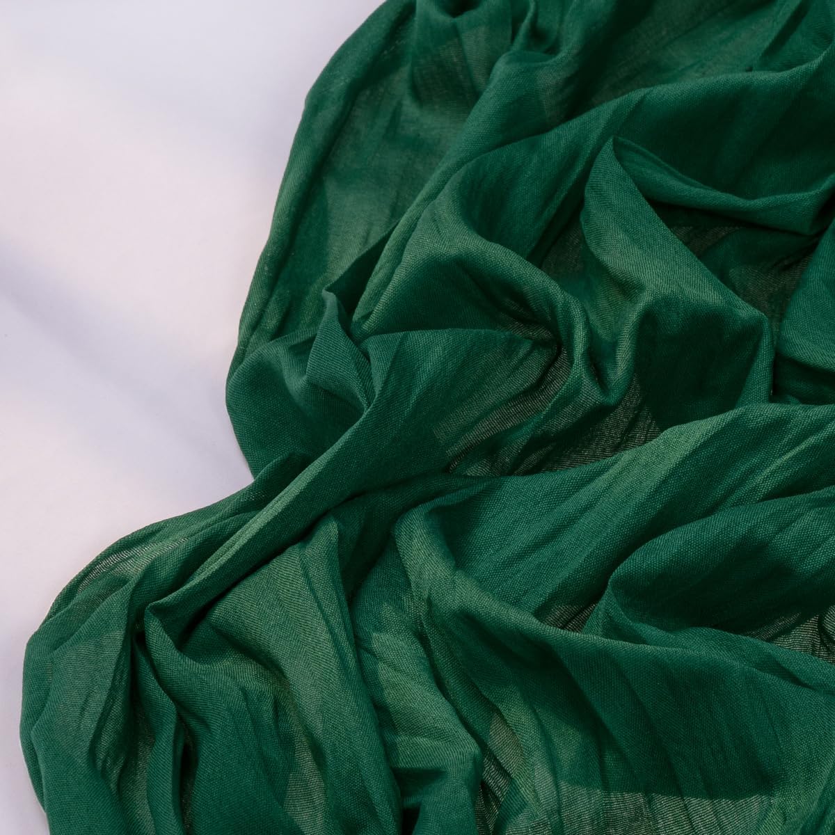 Emerald Green Cheesecloth Table Runner 12 Pack Fall Table Runners Boho Gauze 120 Inches Green Cheese Cloth Fall Table Decorations for Thanksgiving Wedding Bridal Baby Shower Tea Party