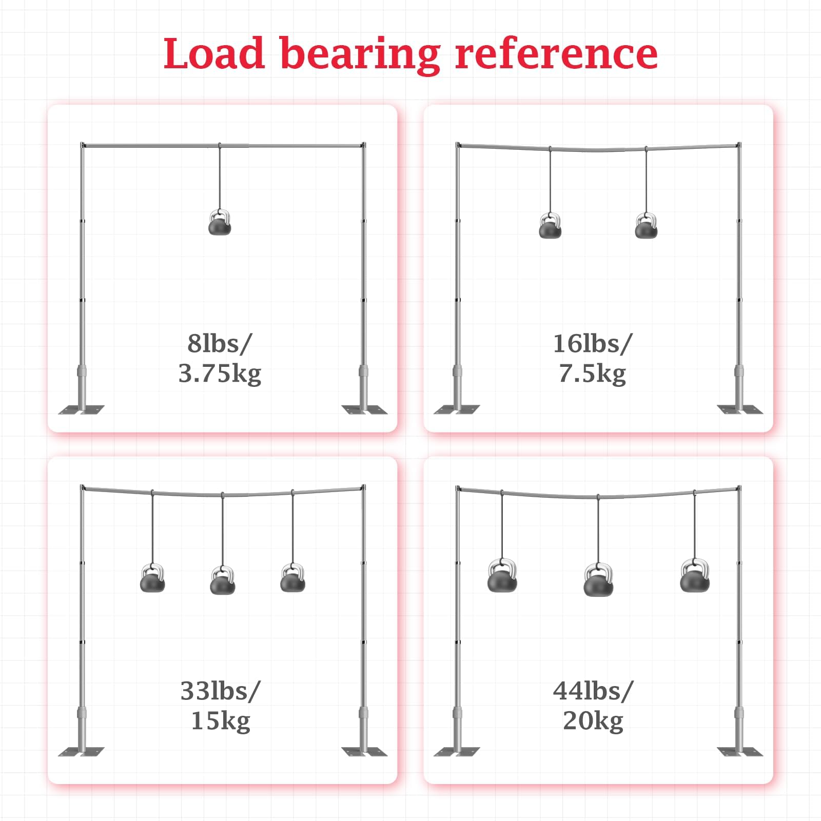 EMART 10x10ft Heavy Duty Backdrop Stand Frame with Adjustable Pipe