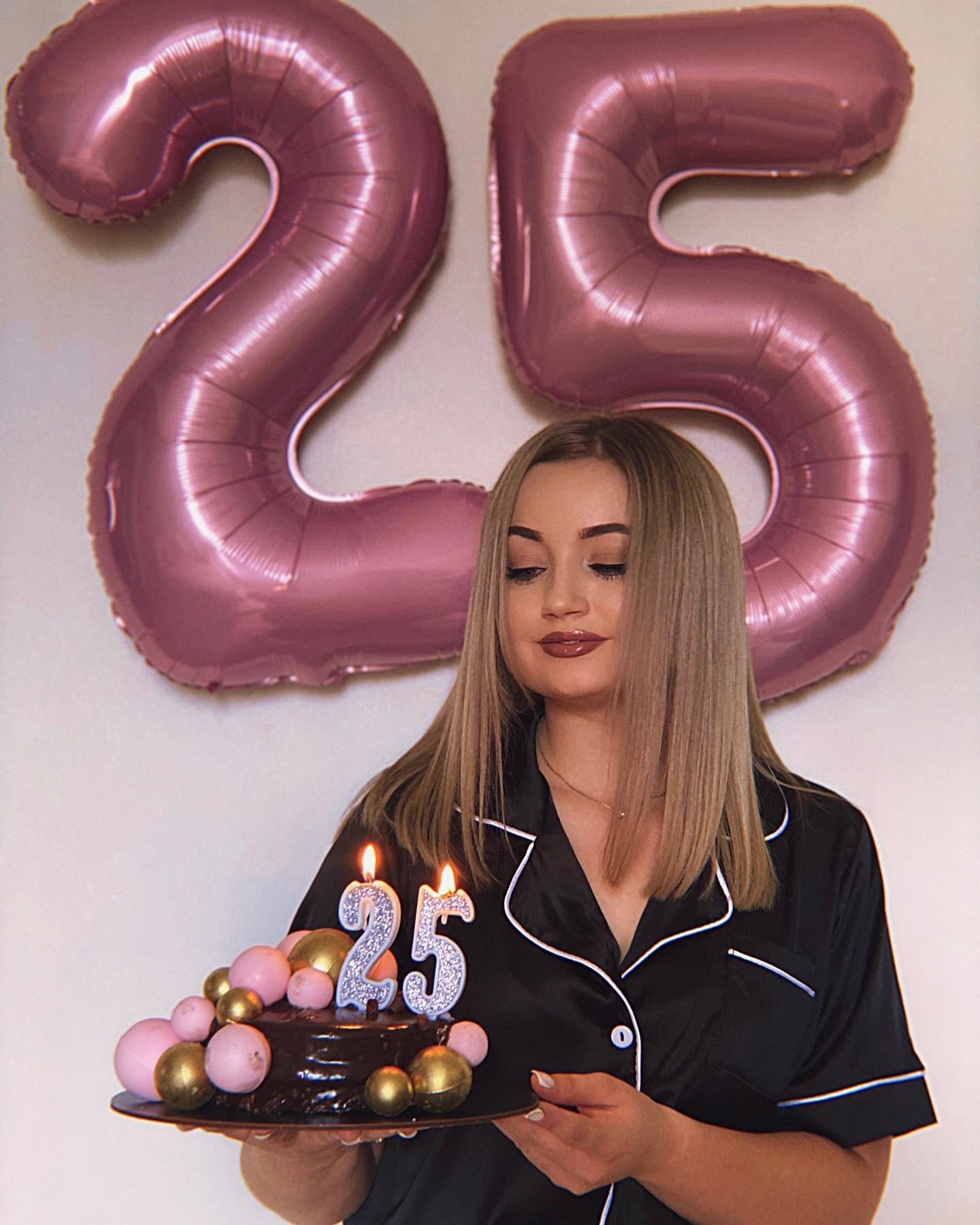 2 Balloon - Pastel Pink Birthday Number Balloons, 40 Inch Decorations