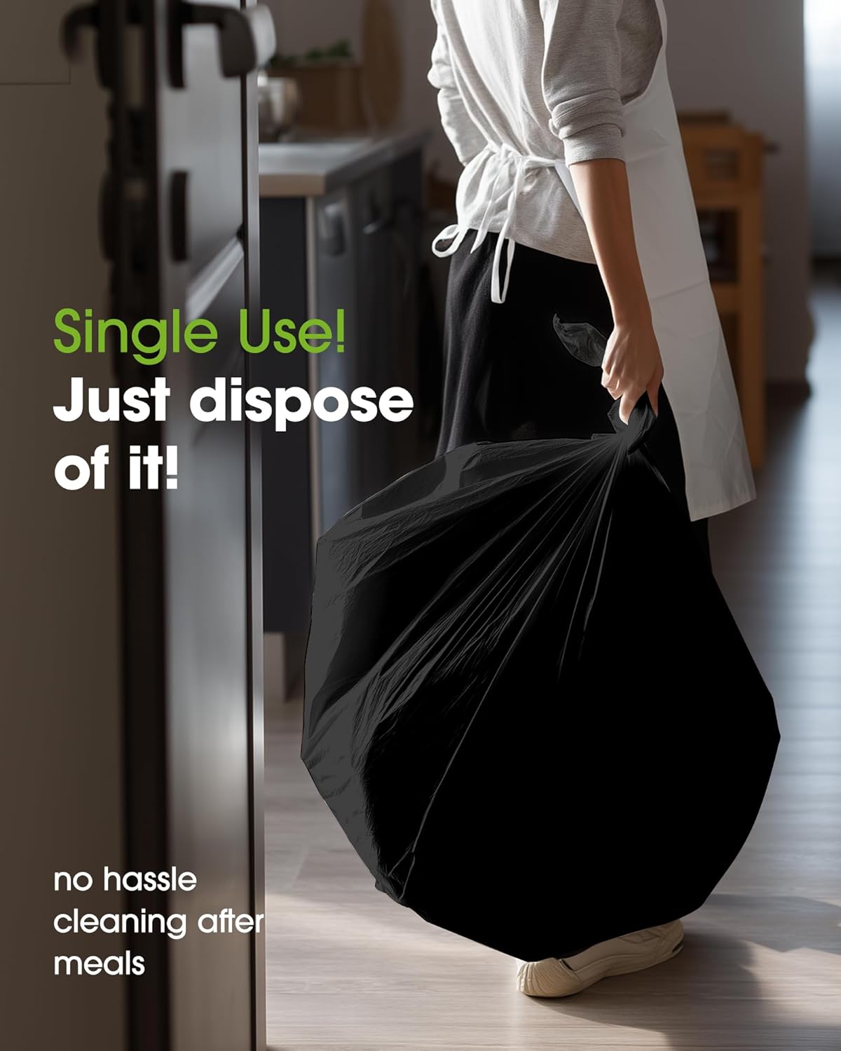 Pureegg Plastic Table Cloth Disposable 10 Pack, 54 x 132 Inch Table Cloths, Halloween Party Decorations, Summerween Decor, Halloween Tablecloths, Rectangle, Plastic Cover, Leakproof & Sturdy, Black