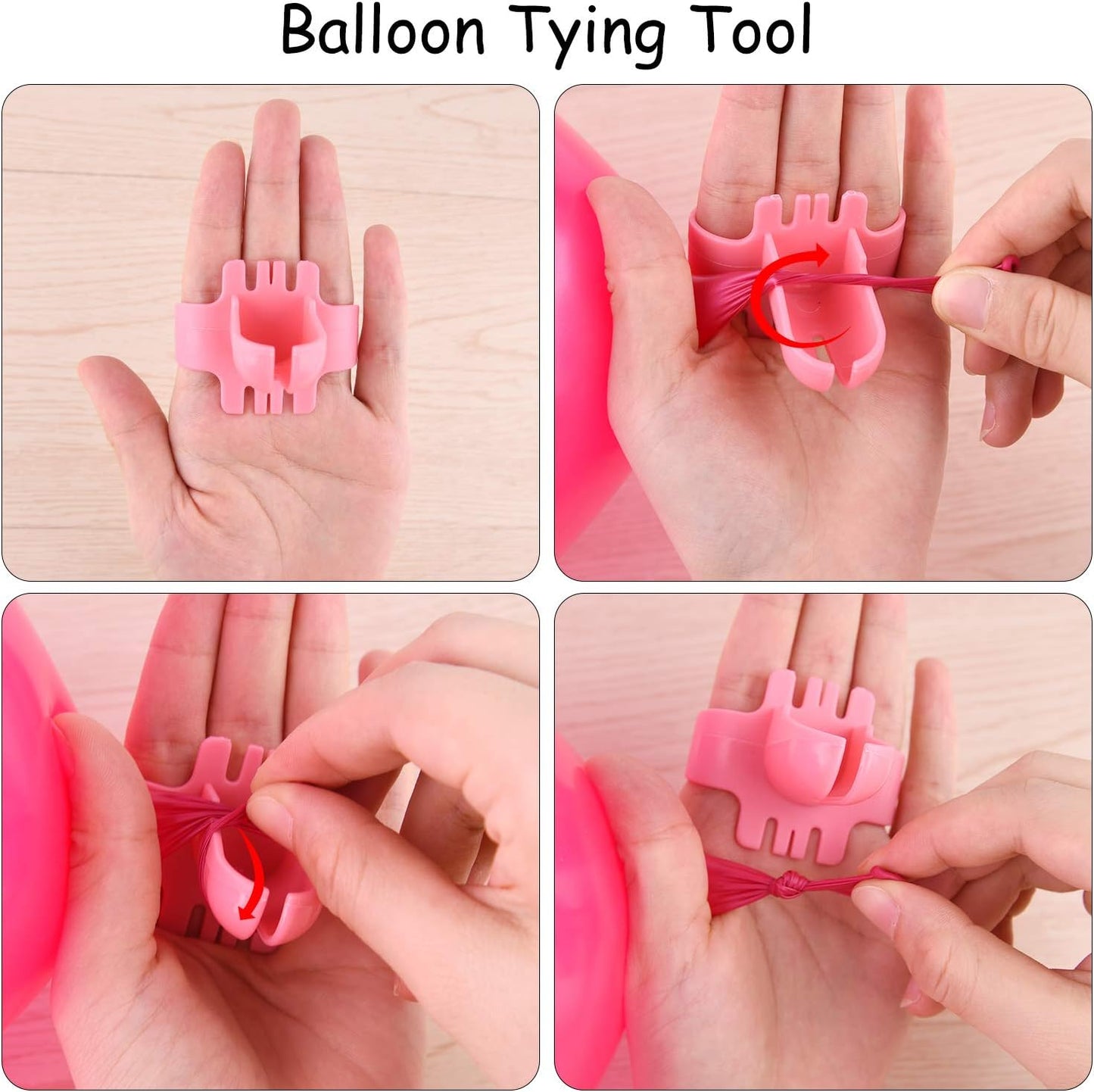 FEPITO 124Pcs Tropical Balloons Garland Kit - Pink Green Balloon Arch With Palm Leaves, Tape Strip, Dot Glue and Tying Tool for Party Decor, Birthday Supplies