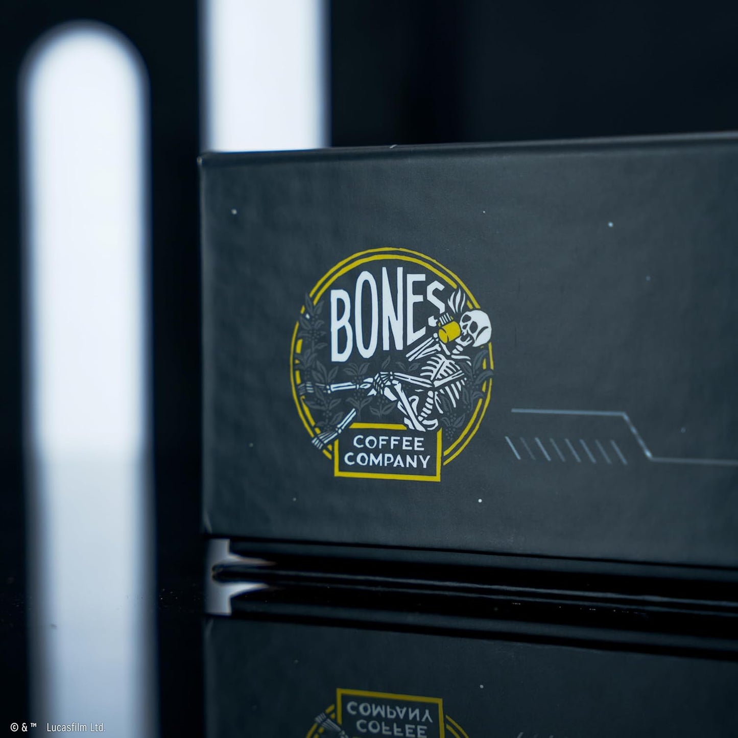 Bones Coffee Company Star Wars Collector's Box Flavored Coffee, Low Acid Medium Roast Arabica Beans Coffee Gifts, Star Wars Inspired, For Auto Drip and French Press,12 oz Pack of 3 Whole Bean