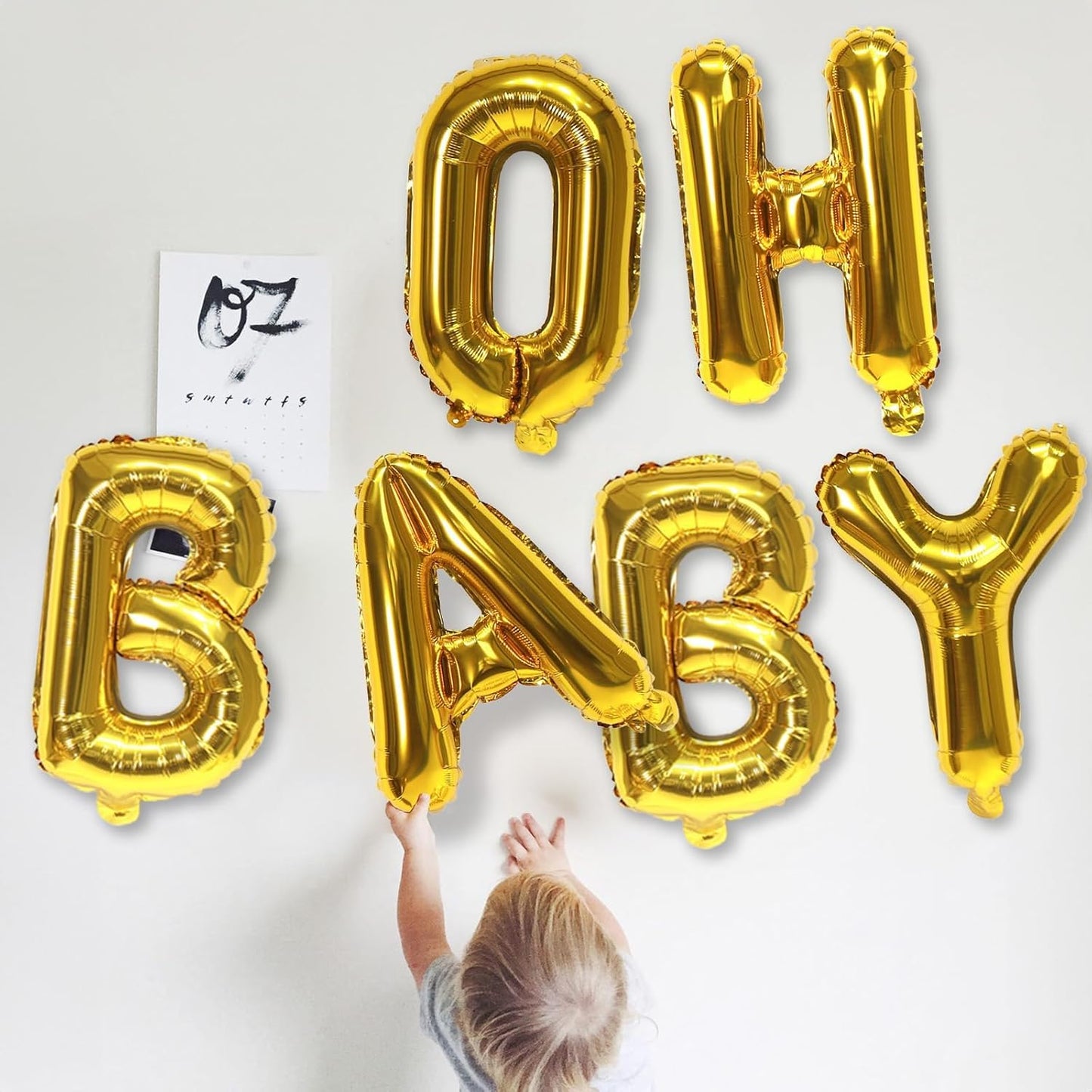 Foil Letter Balloons 40 Inch, Big Alphabet Z Word Balloons, Large Self Inflating Name Balloon Letters Gold Decor, Helium Custom Letter Balloons for Women Birthday Party Anniversary Decoration Supplies