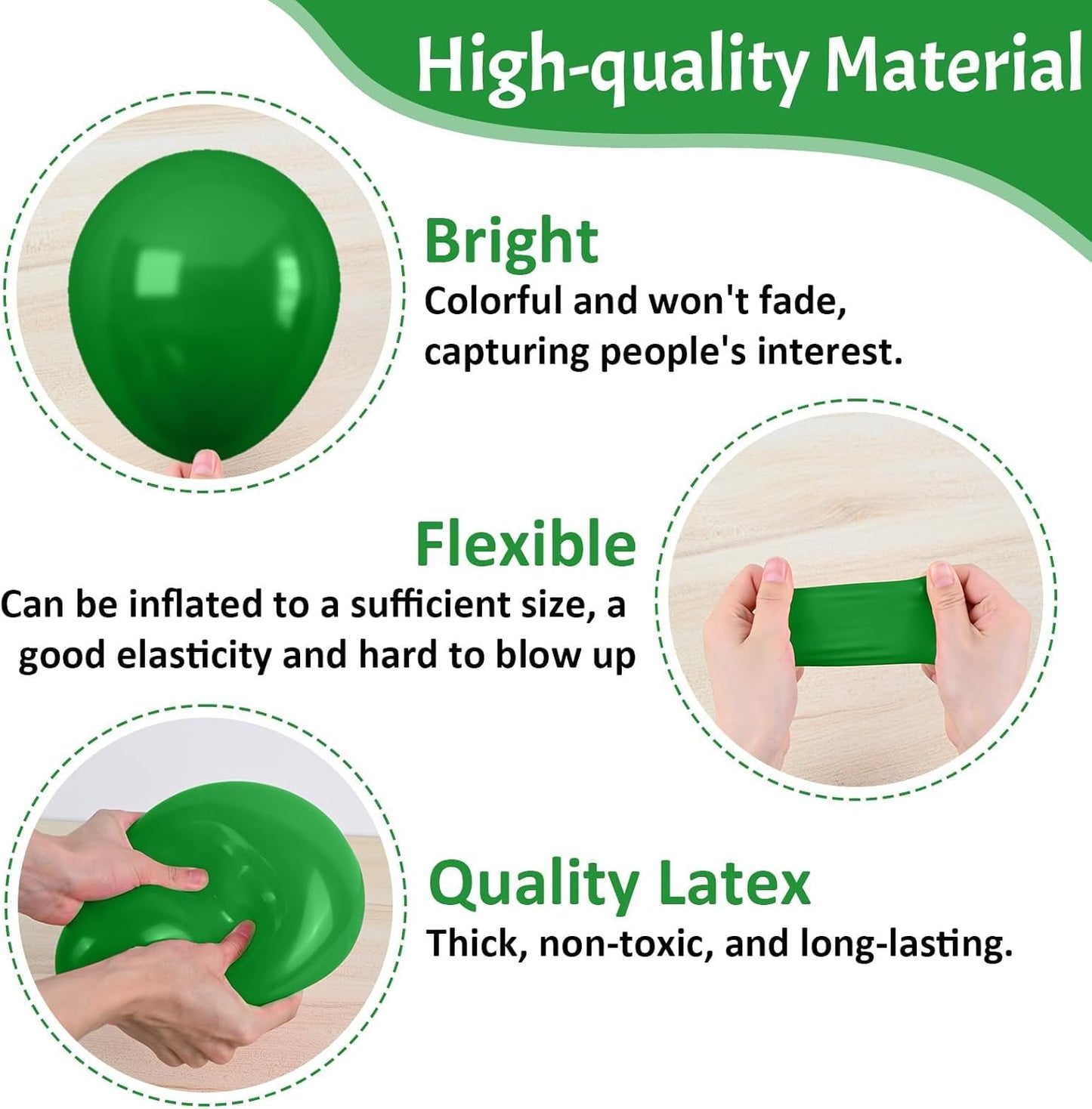 Paready Green and Yellow Balloons - 50 Pcs Confetti Balloons, 12 Inch Latex Balloons for Birthday Party, Graduation Class of 2024, Tractor Party Decorations