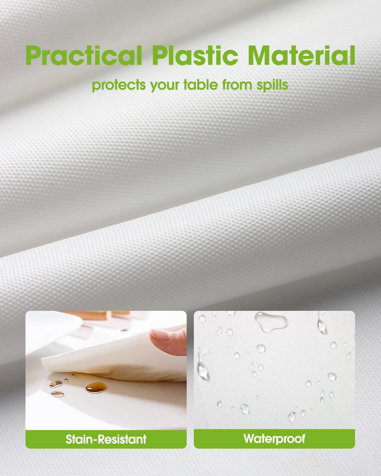 Pureegg Plastic Table Cloth Disposable 12 Pack, 54 x 108 Inch Table Cloths, Party, Picnic, Wedding