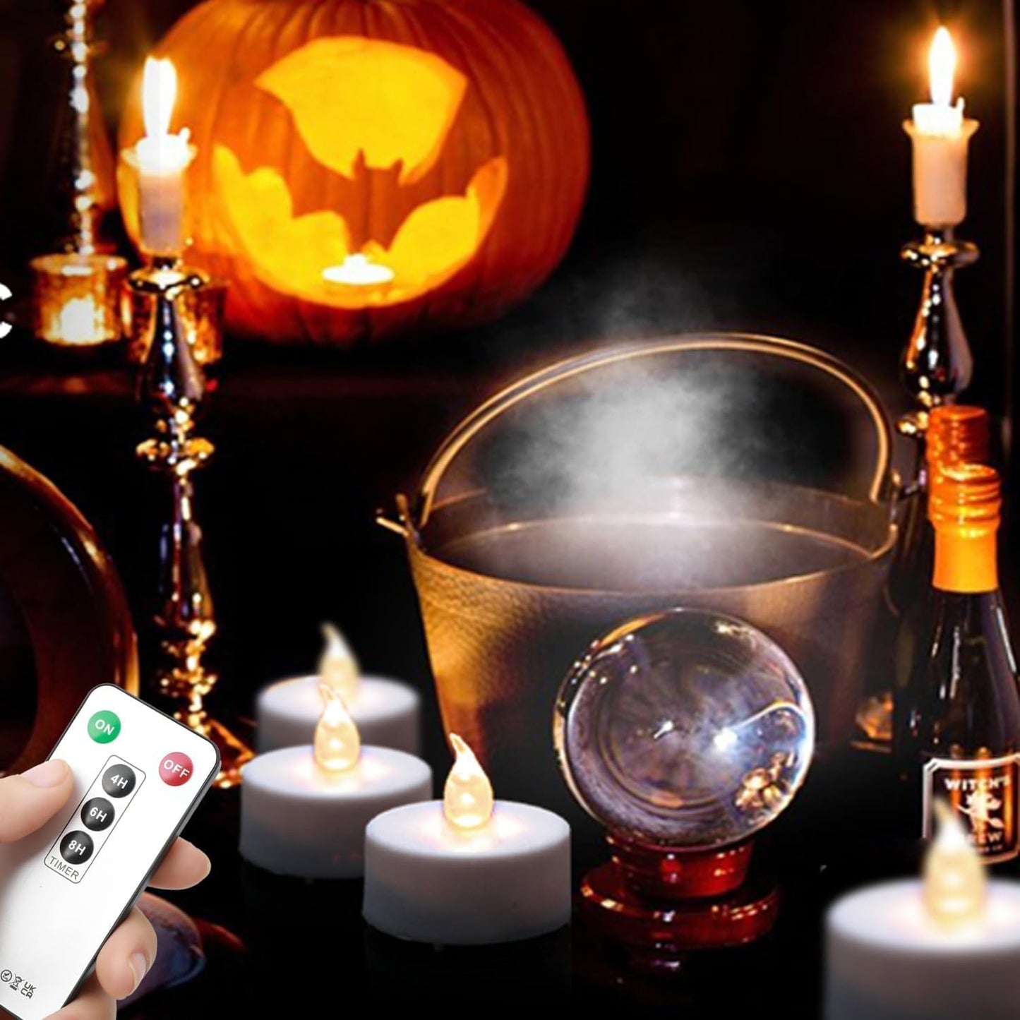 LED Tea Light Candles with Remote Control,Flickering Flameless Candle,Long Lasting 400+Hours,Battery Operated,with Timer for Home Decoration Seasonal &Festival Celebration WarmWhite (12pcs)