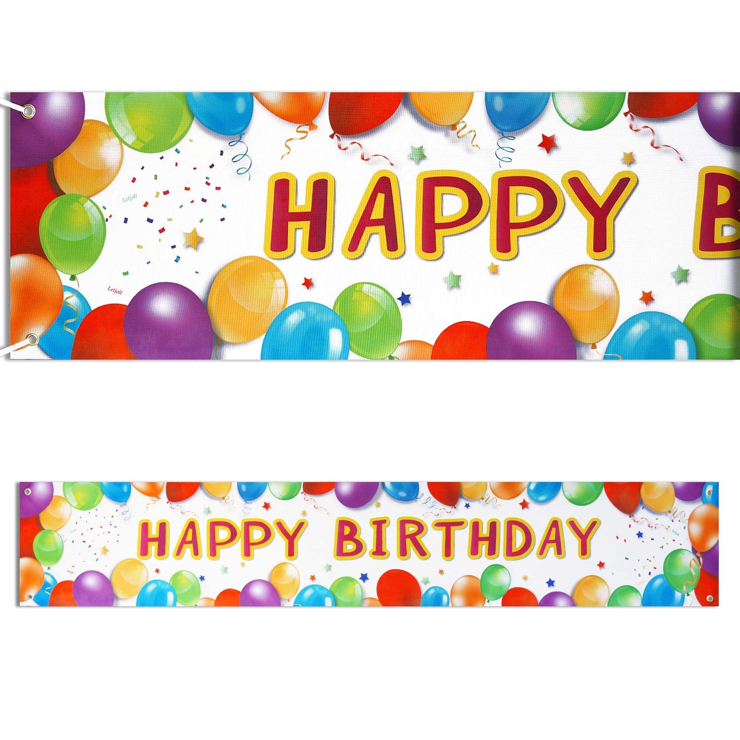 Letjolt Happy Birthday Banner Balloon Sign Huge Party Supplies 6 Feet