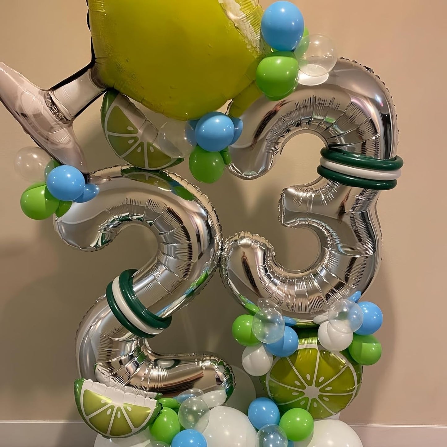 Silver 4 Balloon,40 Inch Number 4 Balloon,4 Birthday Balloon Decorations,Helium Silver 4 Balloon Number for Birthday Party Decorations