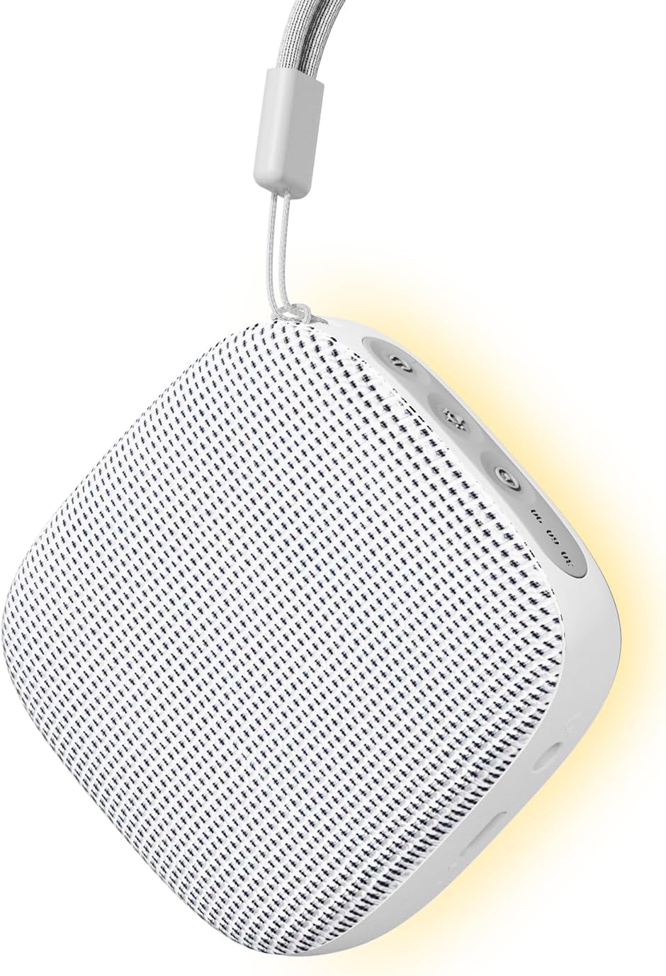 Portable Sound Machine for Travel, White Noise Sound Machine for Sleeping, 52-Hour Lasting Mini Noise Machine with 21 Quality Non-looping Sounds, Headphone Jack, Memory, Timer for Adults,Hotel (White)