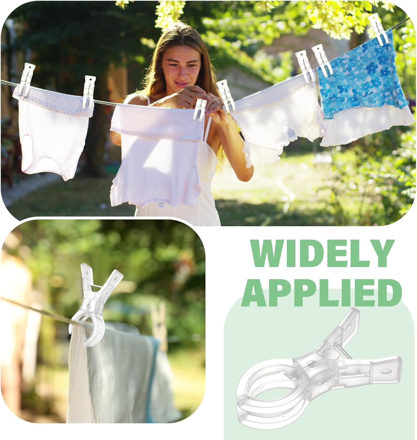 LemonRoad 10 Pack Large Balloon Arch Clips Plastic Transparent Backdrop Spring Clamps 3.5 Inch Heavy Duty Clip for Balloon Arch Kit Birthday Decoration Crafts Woodworking Photography Studios (Clear)