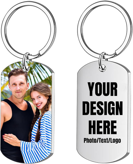 Custom Keychain, Personalized Keychain with Photo, Perfect Creative Gifts Suitable for Friend and Family