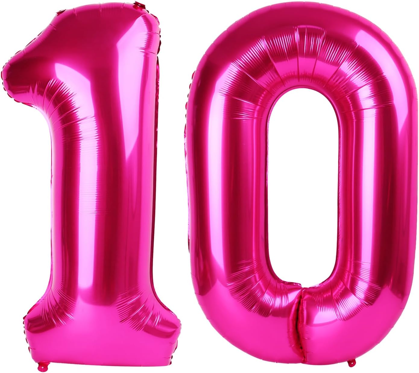 40 Inch Hot Pink 10 Number Balloon