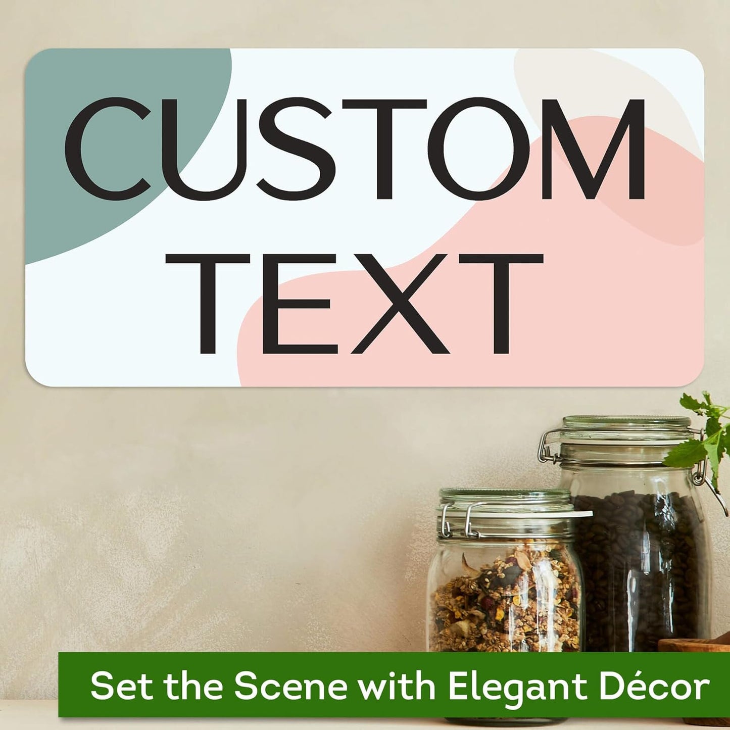 Custom Sign, Custom Street Sign, 11 Font Colors, 13 Font Styles, 4 Hole Options, 22 Sizes, 6x12 Inches, Rust Free DiBound, Fade Resistant, Made in USA by My Sign Center (Minimalist)