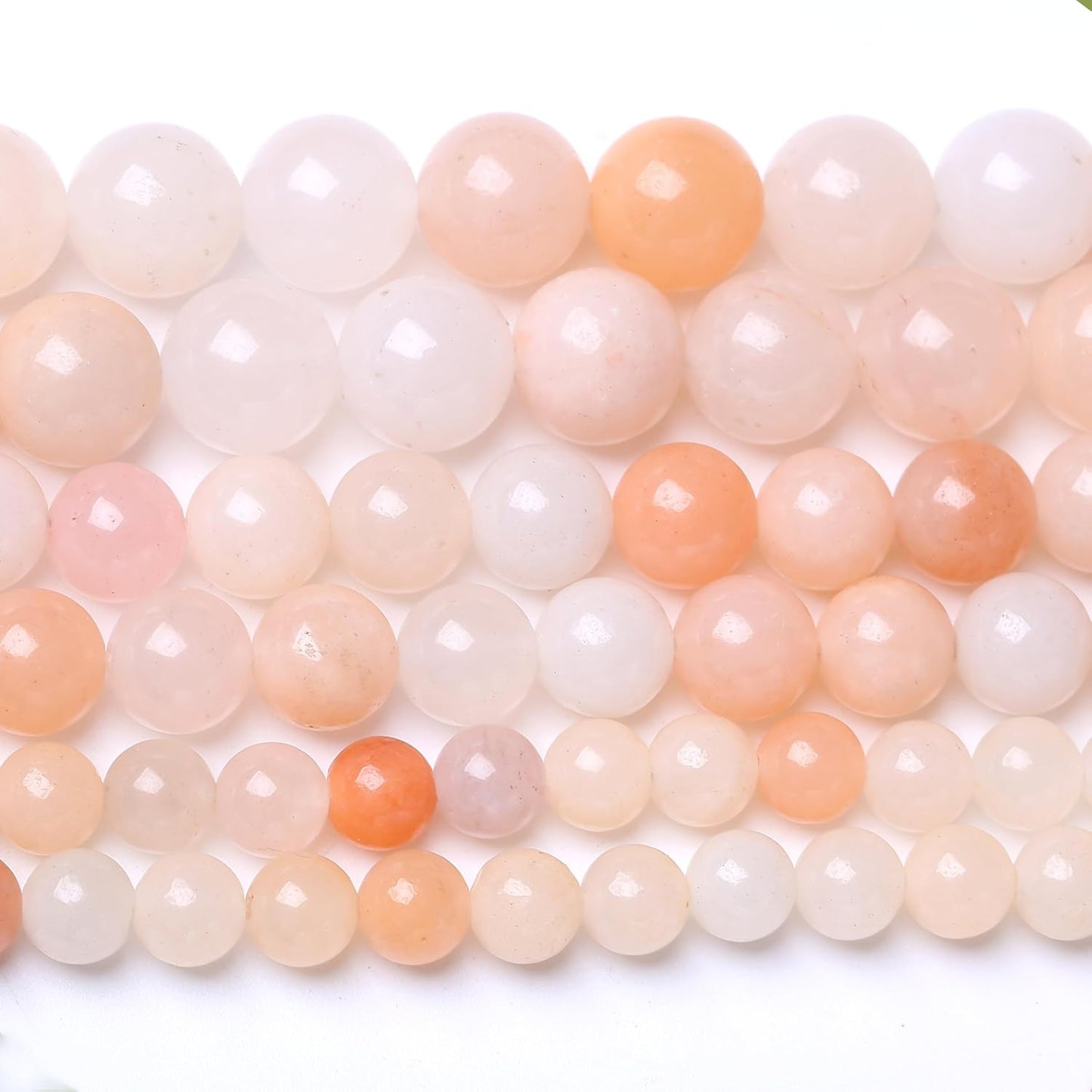 Streamer Powder Stone Beads for Jewelry Making DIY Craft Gemstone Beads Kit (6mm, 60pcs) Cosmic Crystal Pebbles for Bracelets, Necklaces, Home Decor