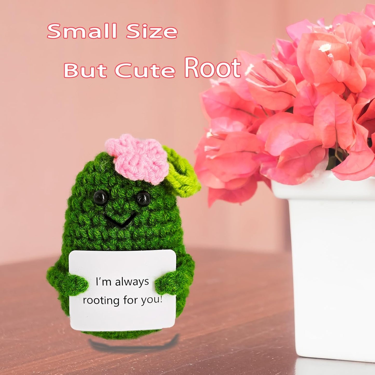 Crochet Emotional Support Melon-Handmade Mental Health Gifts for Friends,Family-Uplifting Gifts for Grandpa,Grandma Mom,Dad,Teens