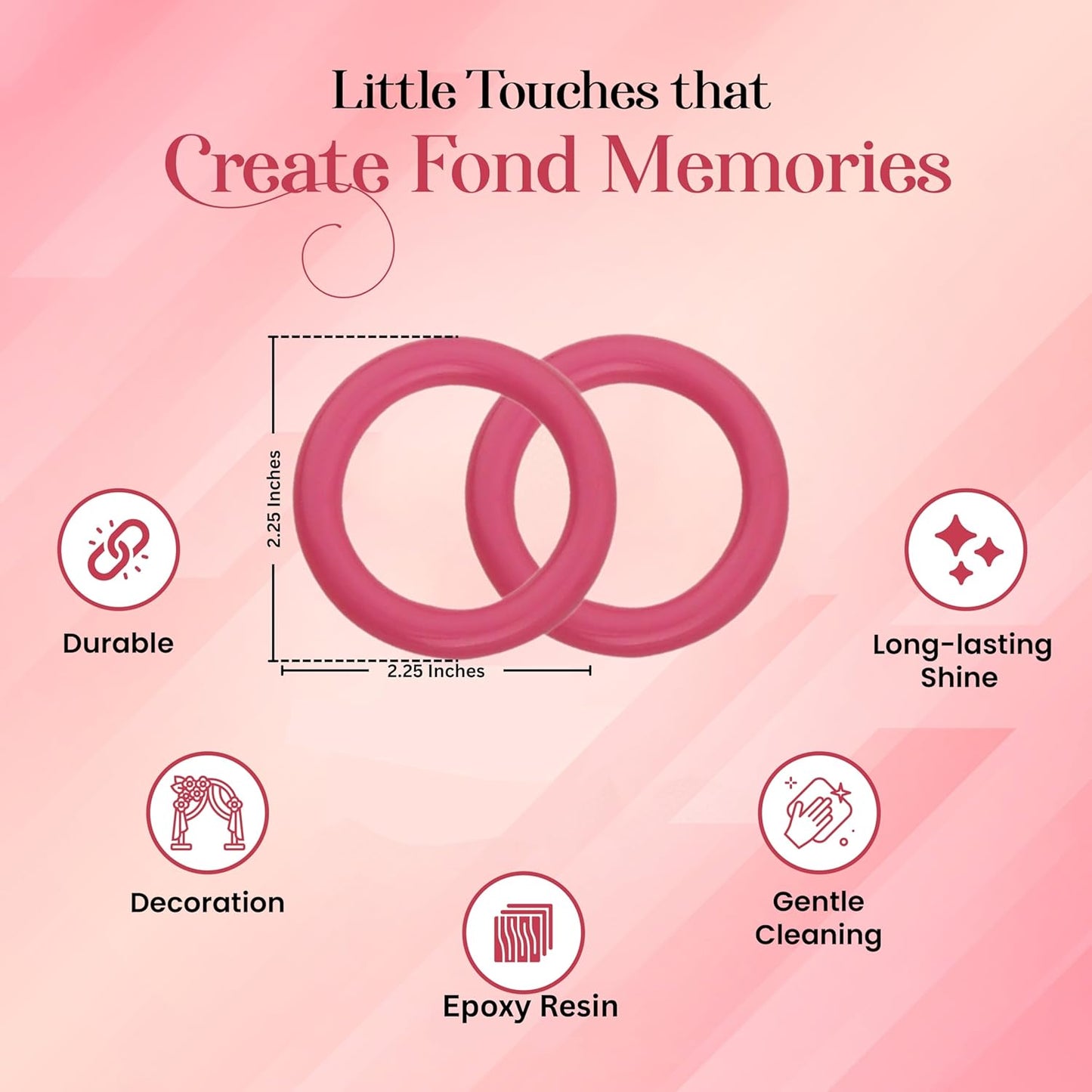 Napkin Rings Set of 12 - Epoxy Resin Napkin Holder Cuffs for Dinner Table Décor - Farmhouse Modern Serviette Rings for Weddings, Parties, Receptions, Banquets, Daily Use (Pastel) - CLEENTABLE