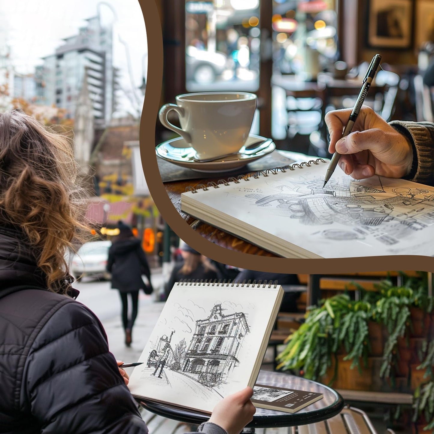 Sketch Book 11 x 14?? 100 Sheets Top Spiral Sketchbook, 68lb /100gsm Drawing Paper Pad, Sketch Pads for Drawing for Adults, Large Sketchbook.