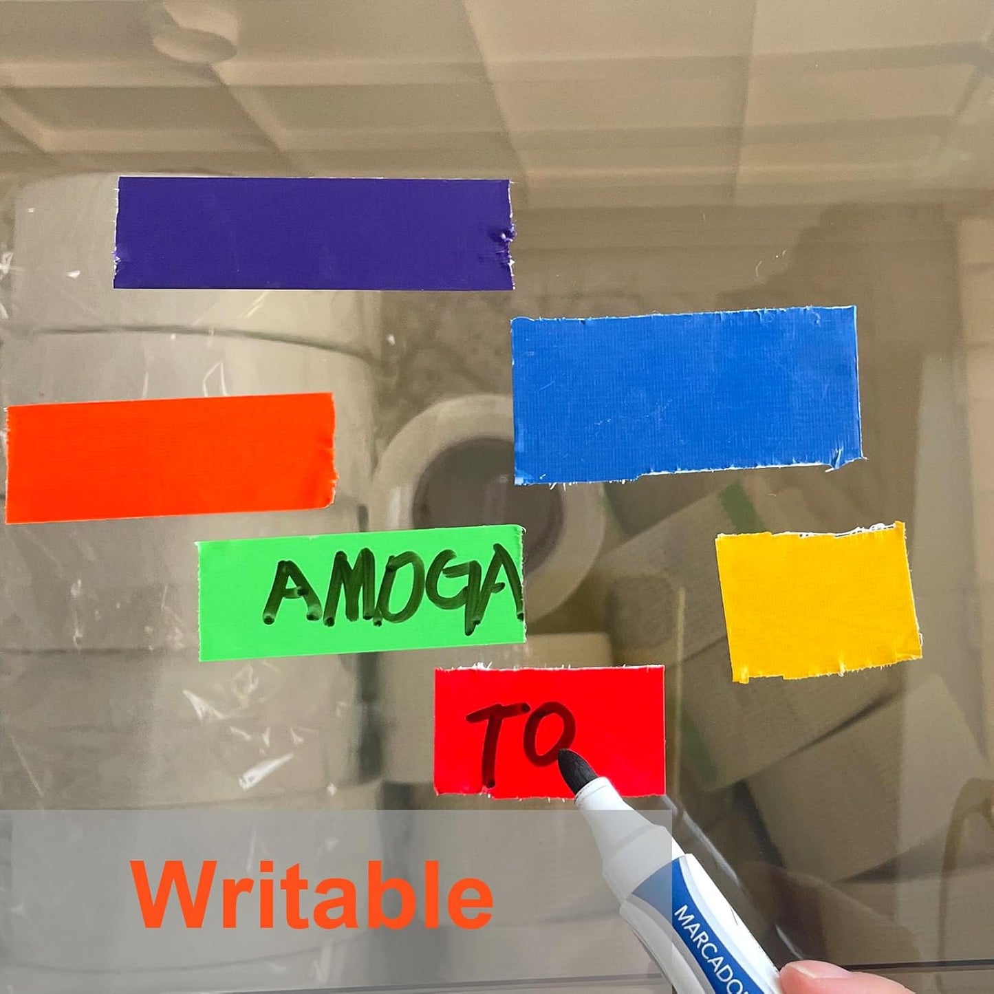 6 Pack Colored Duct Tape, Total 180 Yards- 1 Inch x 30 Yards per Rolls,Multi-Color Duct Tapes, Rainbow Colored Duct Tape Great for DIY Art Home School Office Assorted Colors