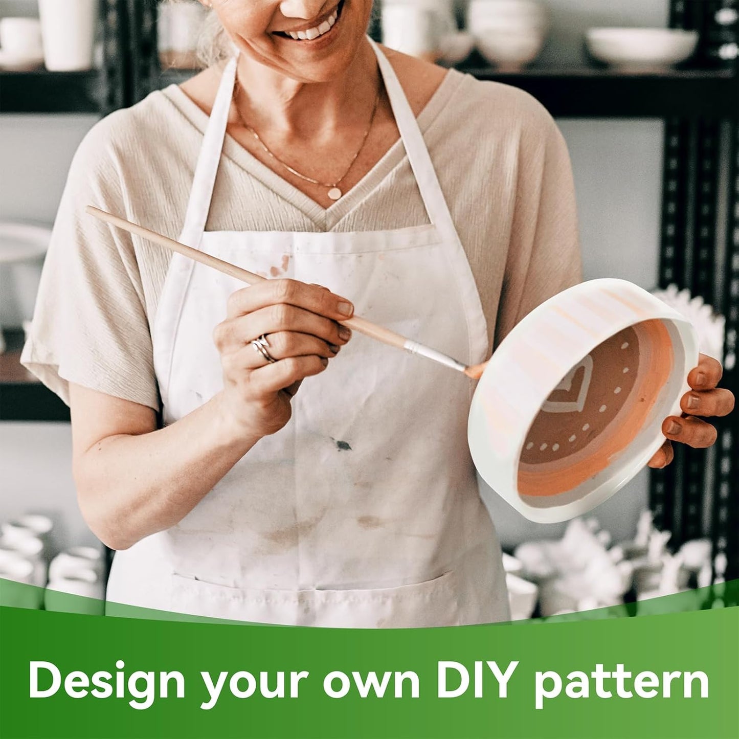 ZOUTOG Plant Pot 6 Inch,Ceramic Succulent Pots for Flower with Drainage and Tray,Succulent Planters for Indoor Plants White Round with Home,Office,Pack of 2