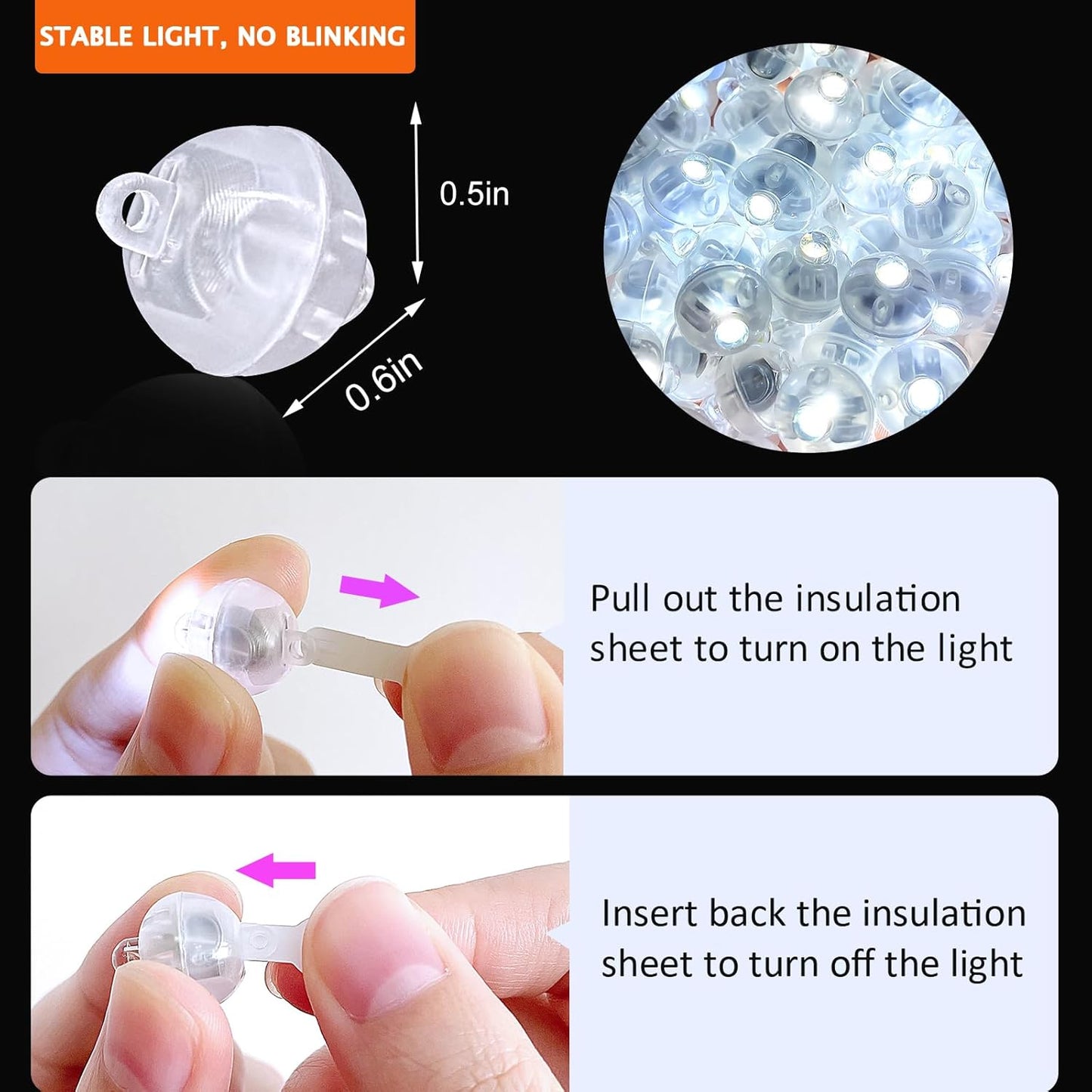 ZGWJ 200PCs Mini Led Lights with Hooks,Long Standby Time Balloons Light, Mix Colors for Party Decorations, Paper Lantern Easter Eggs Birthday Wedding Halloween Christmas Decoration(Warm and White)