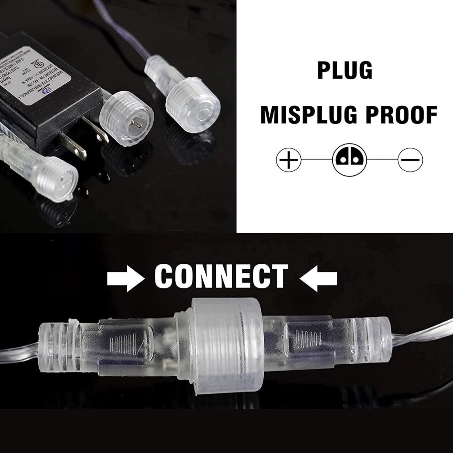 Dazzle Bright 1728 LED Christmas Light, Meteor Shower Rain Lights 11.8 Inch 48 Tubes, Waterproof Plug in Falling Rain Lights Decorations for Xmas Tree Yard Party (White)