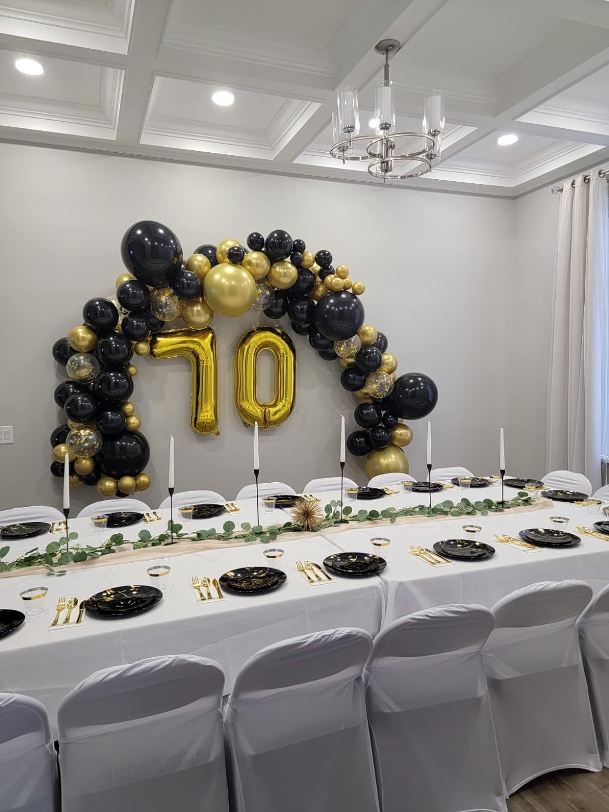 Gold 0 Balloon - Number Balloon 40 Inch, 0th Gold Birthday Decorations