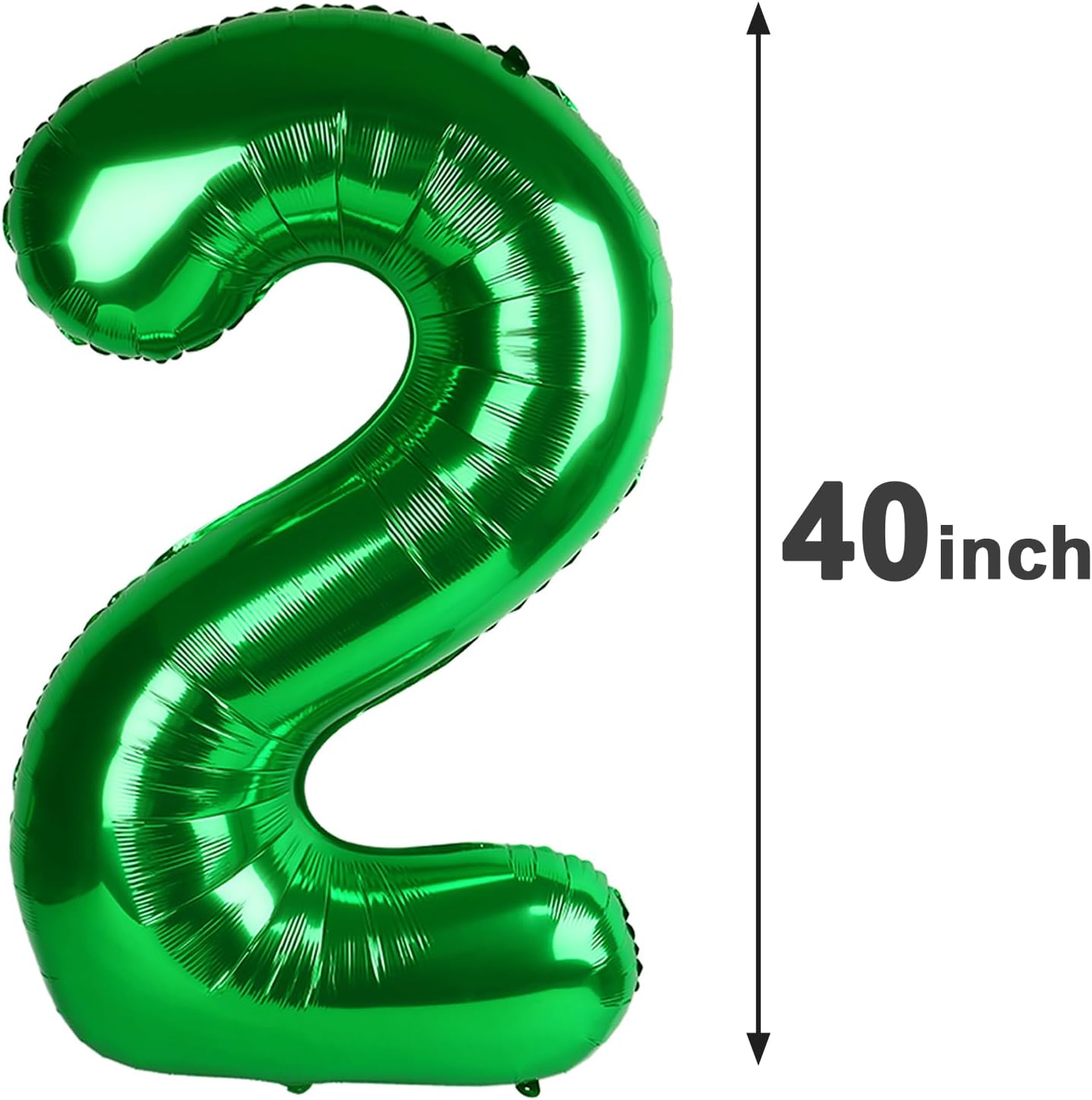 40 Inch Big Green Number 20 Balloon Birthday Decoration, Number 20 Helium Balloon Celebration, Boy Girl Baby Anniversary Party Graduations Supplies Decorations