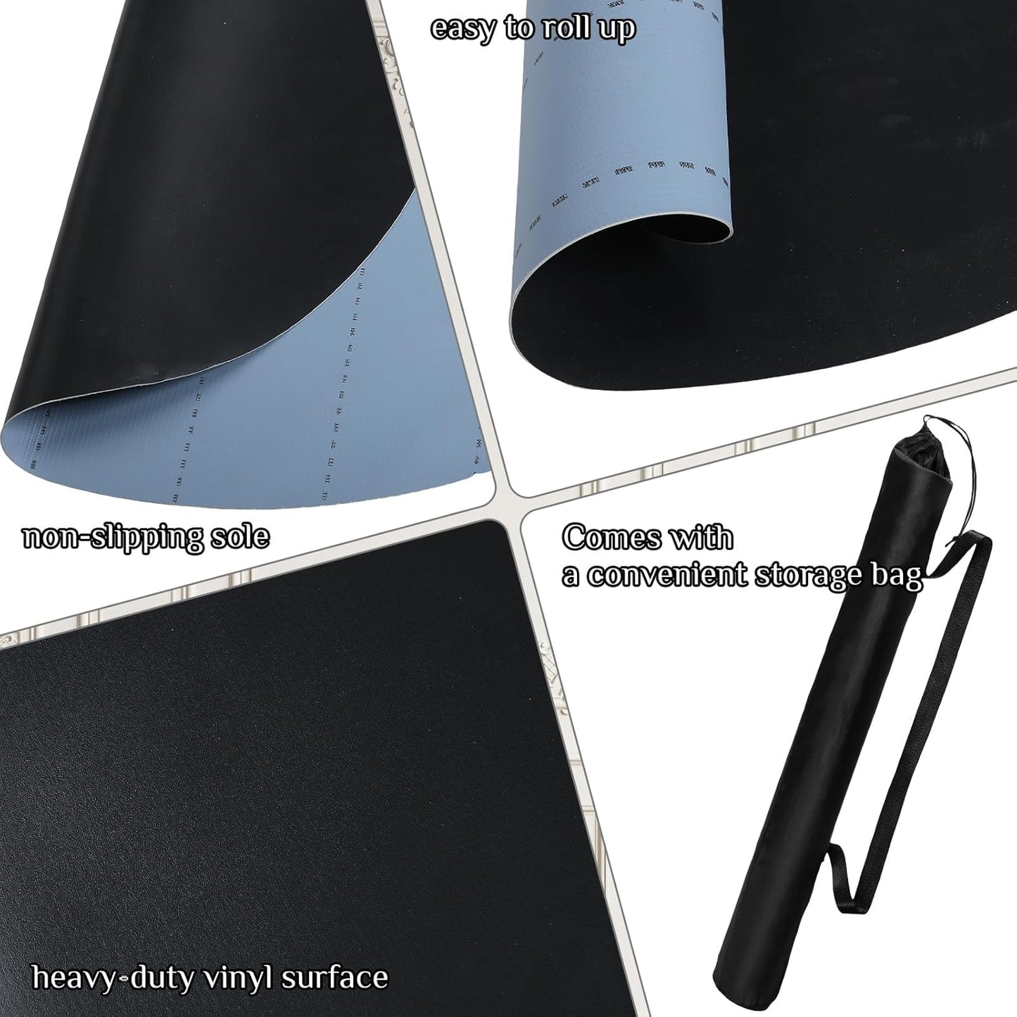 Portable Dance Floor Smooth Ballet Floor Vinyl Dance Mat for Home Stage Studios Kids Adults Practice Improve