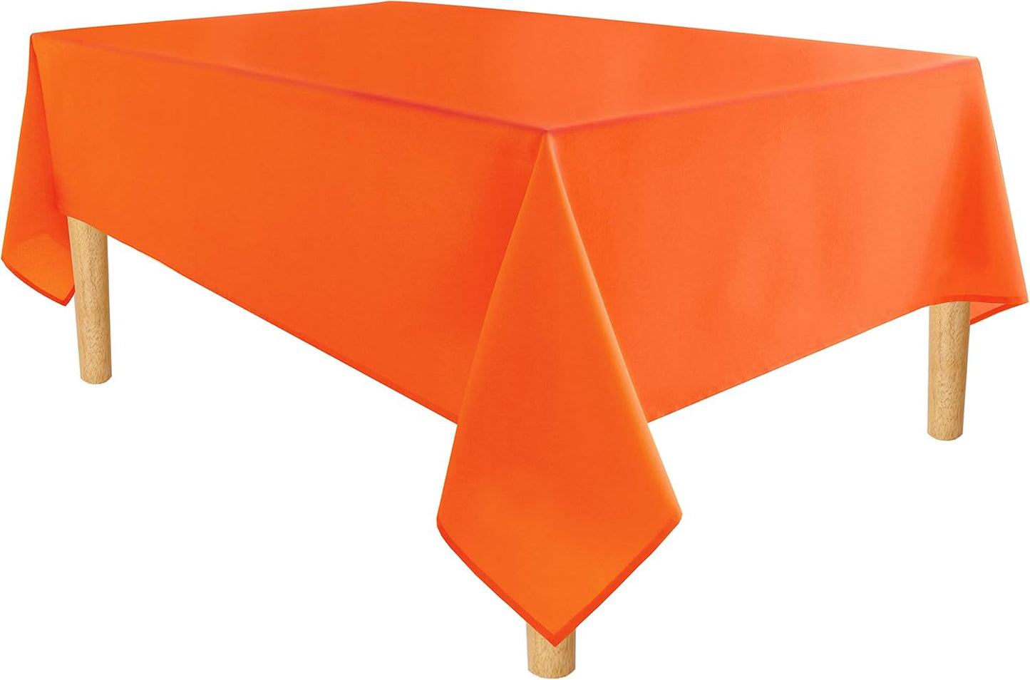 Hiasan Pumpkin Orange Rectangle Tablecloth - Waterproof and Spillproof Washable Fabric Table Cloth for Dining Room Kitchen Party and Outdoor, 60 x 84 Inch