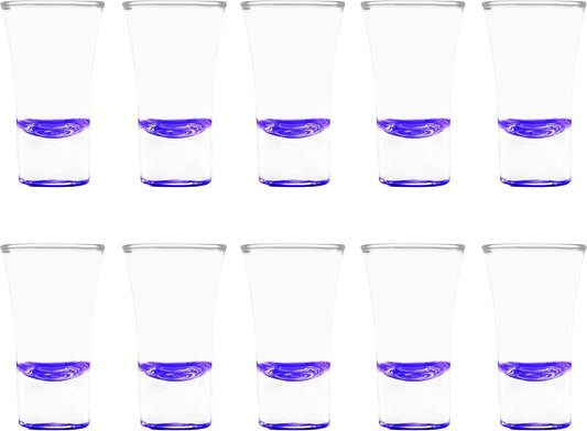 DISCOUNT PROMOS 2 oz. Lord Shooter Etched Shot Glasses, 10 pack, 21st Birthday Party, Lounge Glassware, Purple