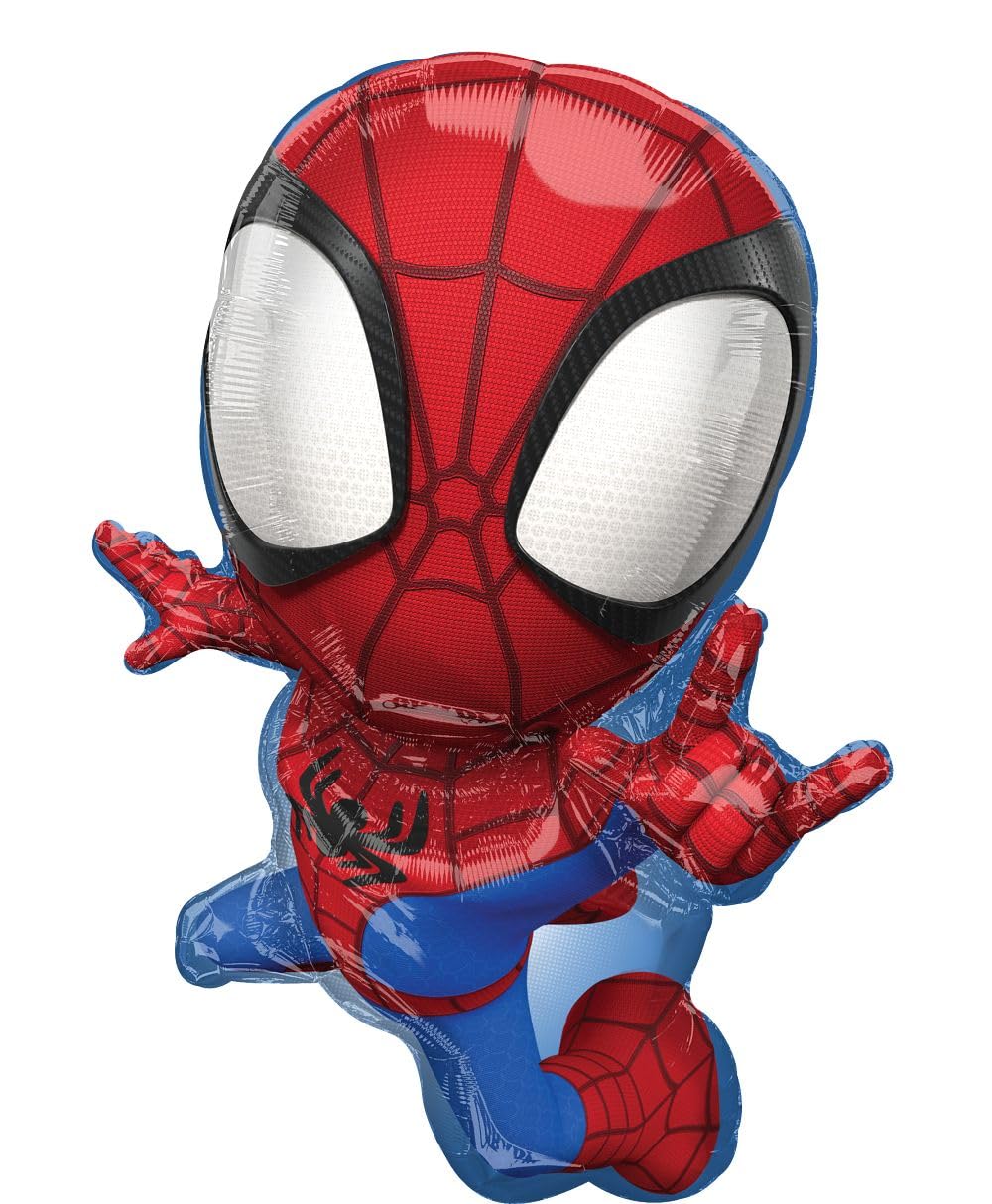 Amscan 29" Spidey & His Amazing Friends Foil Balloon - 1 Count - Red - Character Balloon