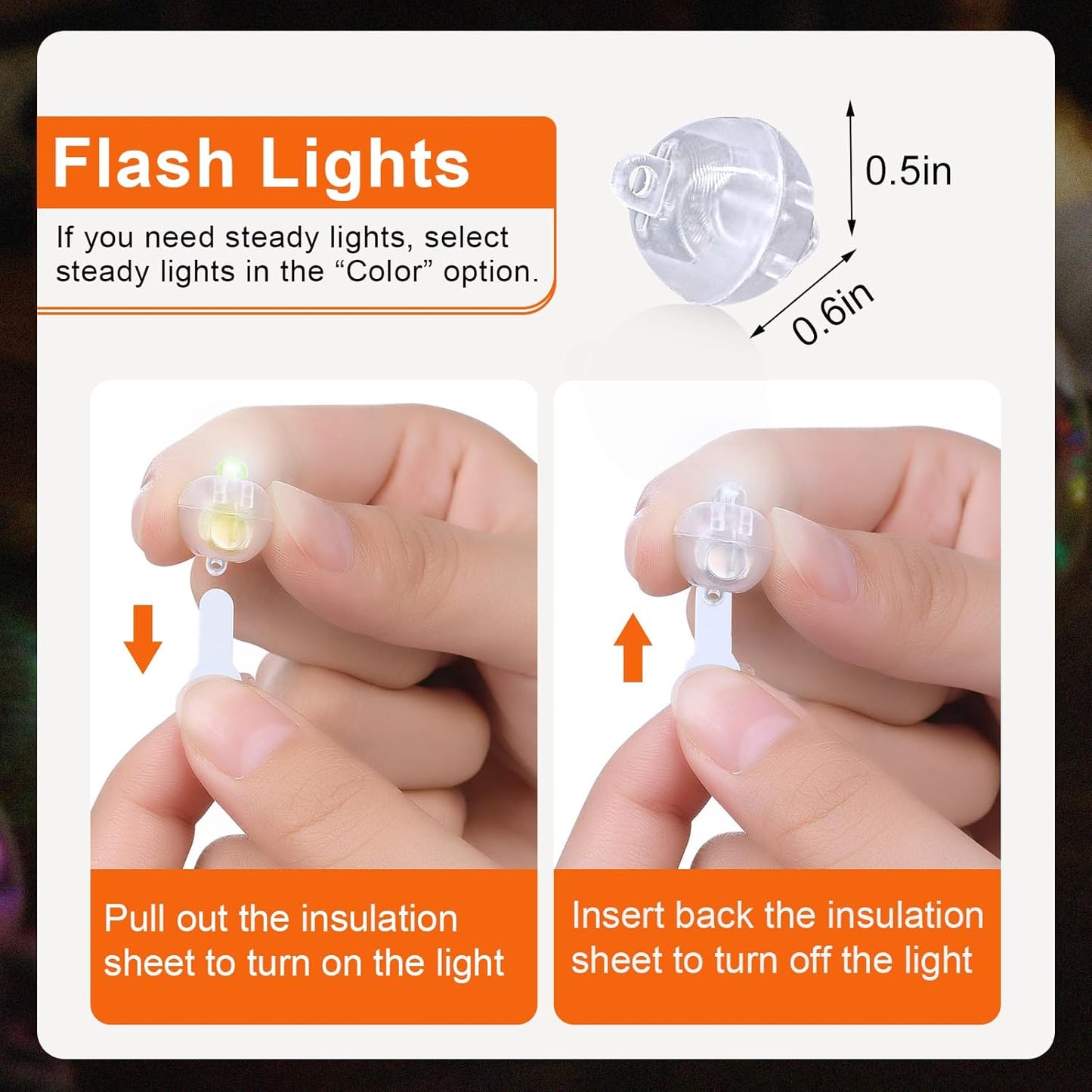 ZGWJ LED Lights, 100pcs Mini Balloons Light up Balloons for Party Decorations - Flash Blue, Battery Powered, Wide Use, Easy to Operate, Reusable, Good Service