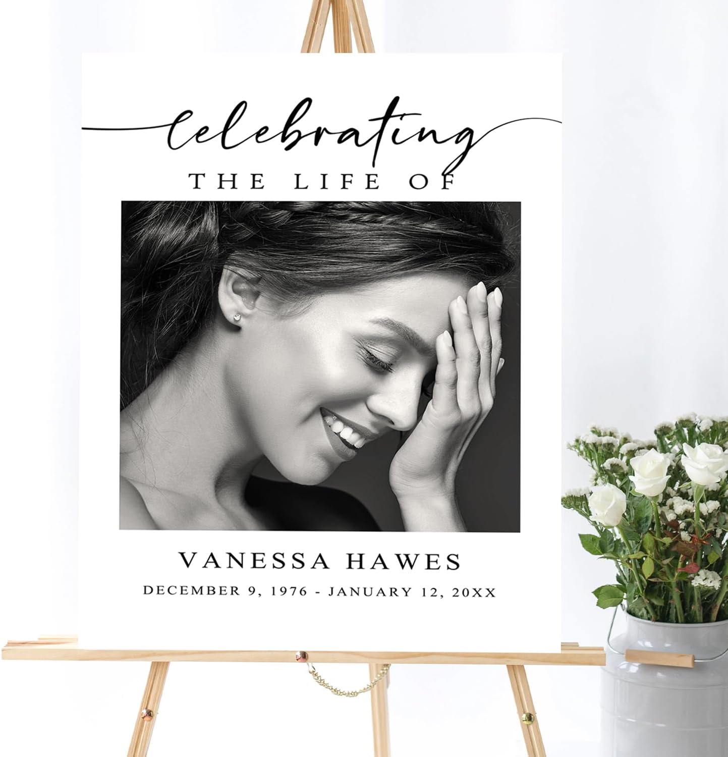 Funeral Welcome Sign, Celebration of Life Decoration, Large Funeral Sign, Memorial Sign, Funeral Decor, In Loving Memory Welcome Sign, Funeral program, Obituary Memorial Sign