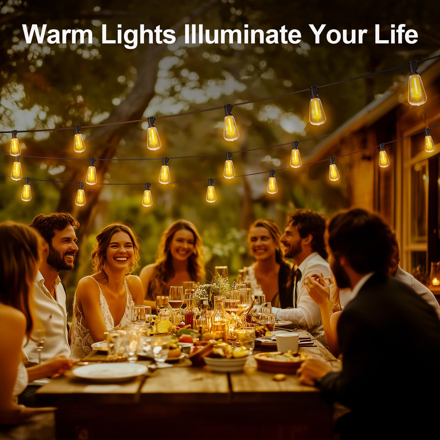 Outdoor Lights String Patio Outside - 100ft 30M LED Waterproof Light ST38
