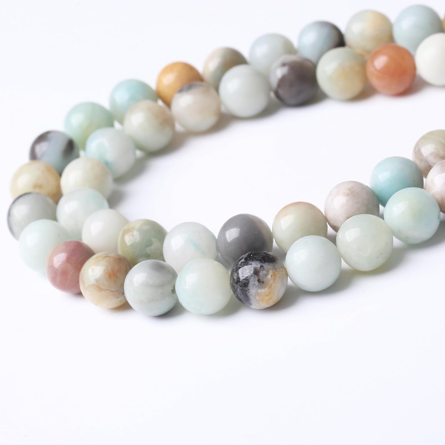 Fancy Stone Beads for Jewelry Making DIY Craft Gemstone Beads Kit (4mm, 88pcs) Smooth Healing Crystal Beads for Bracelets, Necklaces, Home Decor