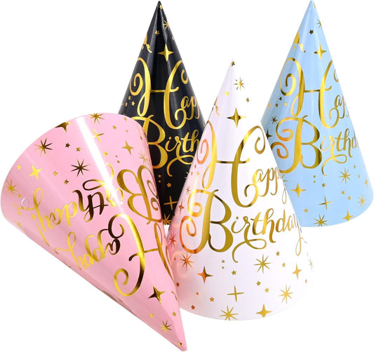CANREVEL Party Hats for Kids and Adults, Party Headwear, Happy Birthday Hats, Birthday Party Decorations