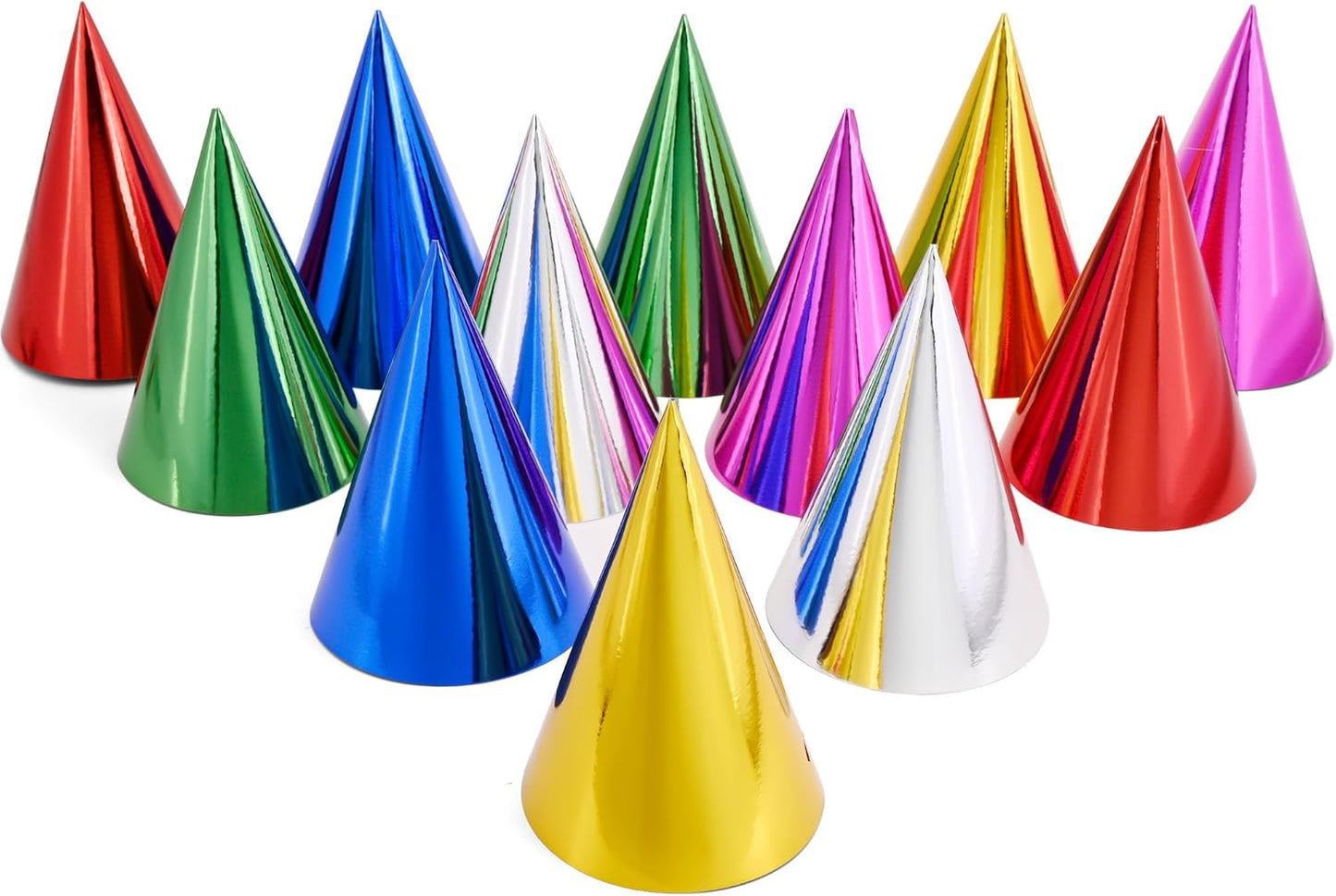 CANREVEL 12 PCS Party Hats for Kids and Adults, Party Headwear, Happy Birthday Hats, Birthday Party Decorations