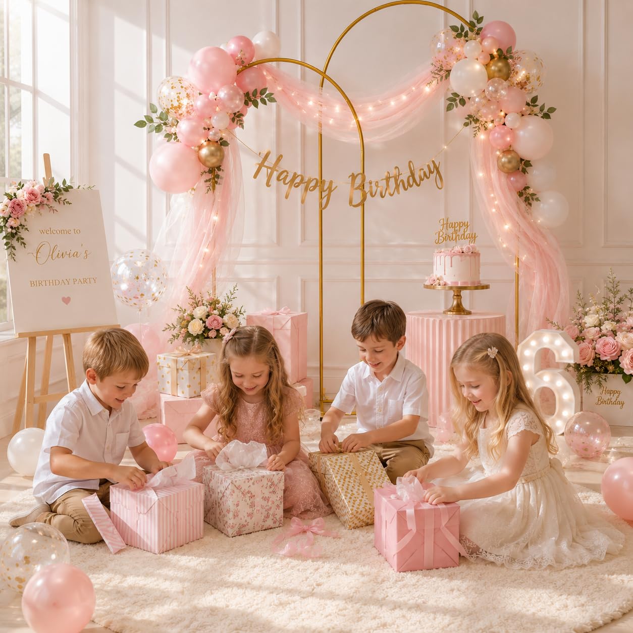 2 Pack Arch Backdrop Stand (7.2FT/6FT), Balloon Arch Stand