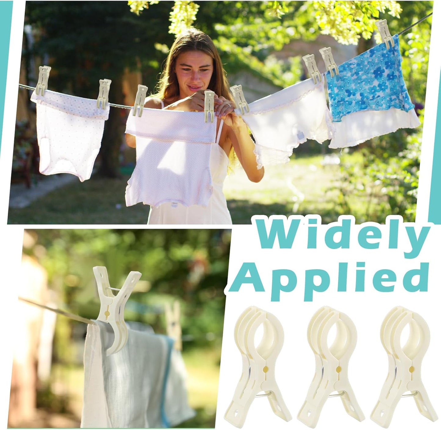 LemonRoad 10 Pack Large Balloon Arch Clips Plastic Transparent Backdrop Spring Clamps 3.5 Inch Heavy Duty Clip for Balloon Arch Kit Birthday Decoration Crafts Woodworking Photography Studios (Beige)