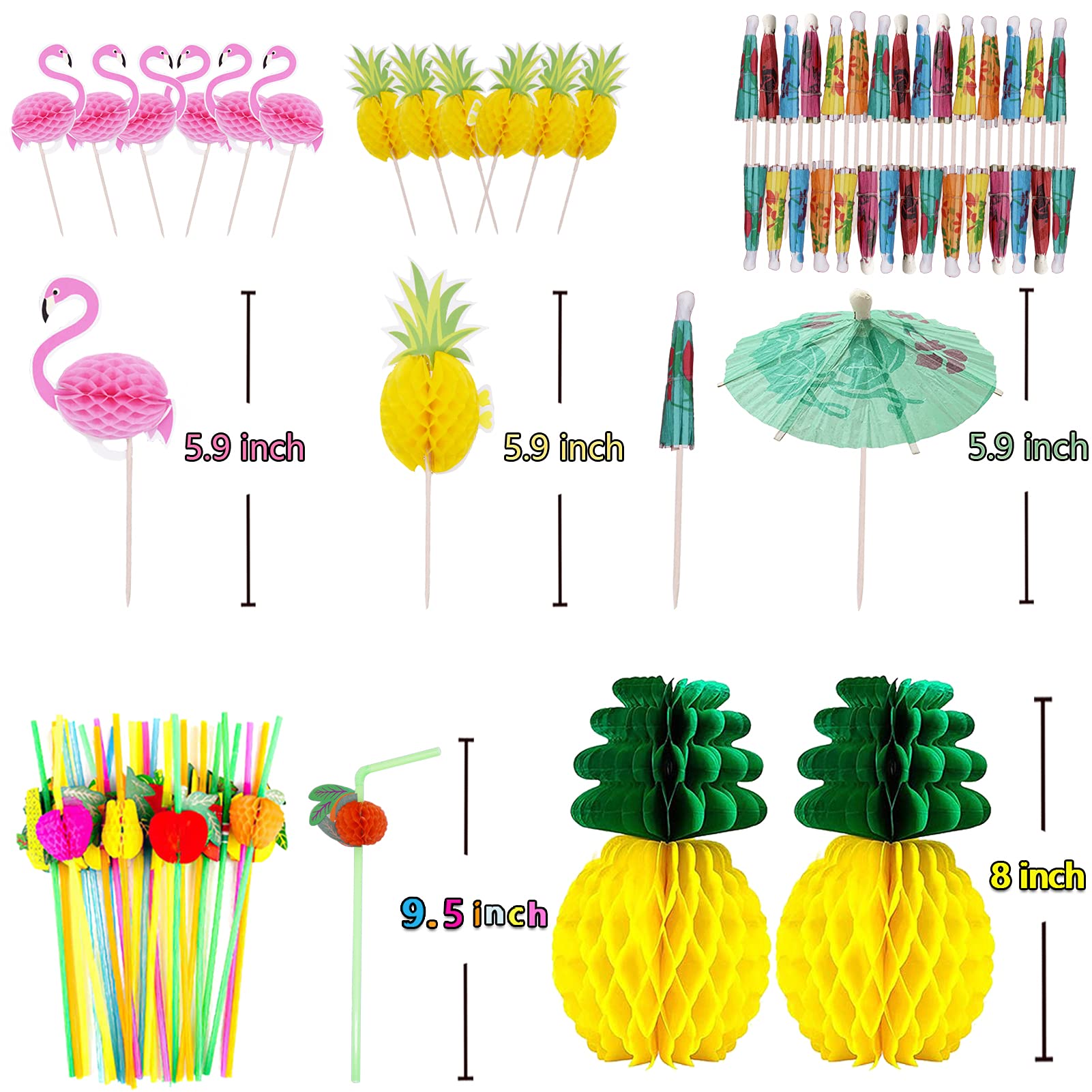 Tropical Luau Party Decoration Pack Hawaiian Beach Theme Party Favors