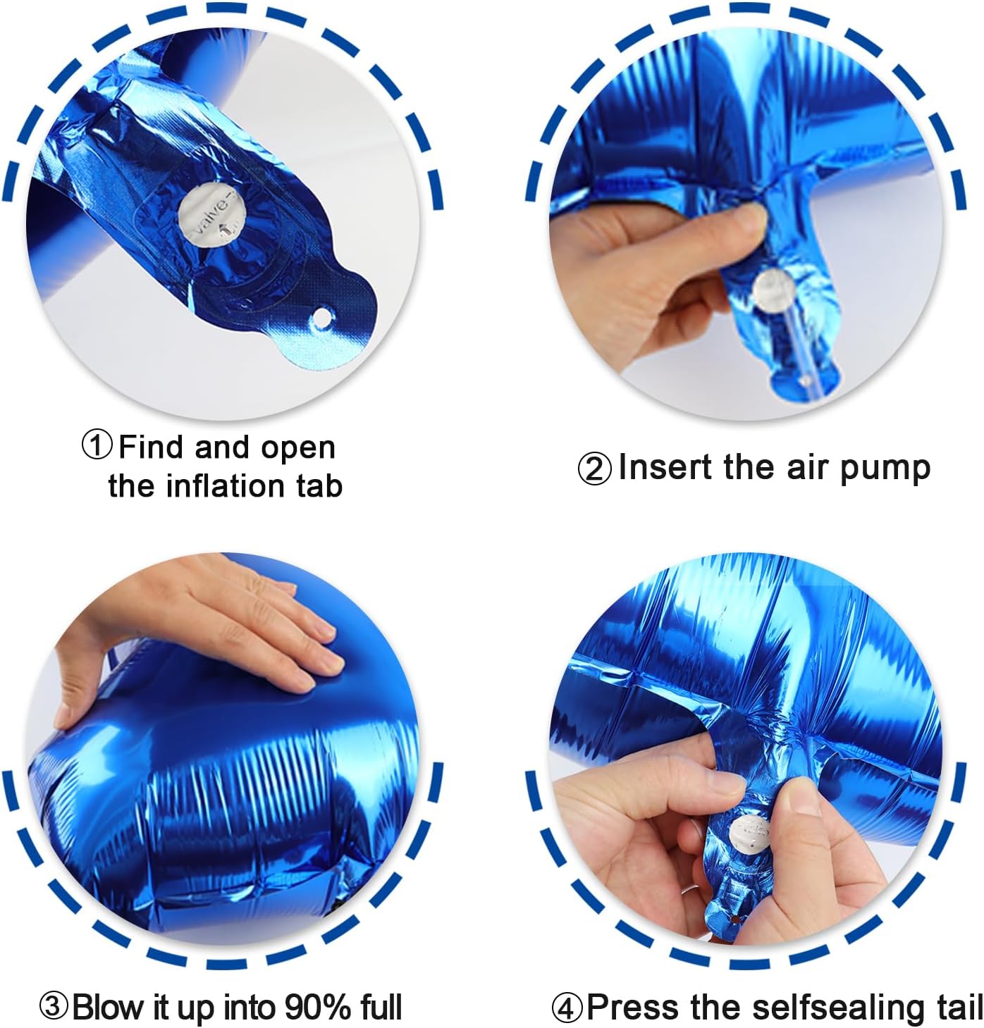 Giant Navy Blue 10 Balloon Number 40 Inch, 10 Number Balloons Birthday Supplies, 10 Year Old Birthday Party Celebration, 10 Balloons Graduations Anniversary Decorations