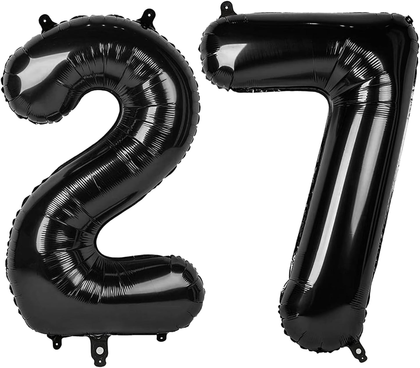 Black Number 27 Balloon, 40 Inch, Birthday Party Decorations, Anniversary & Graduation Supplies