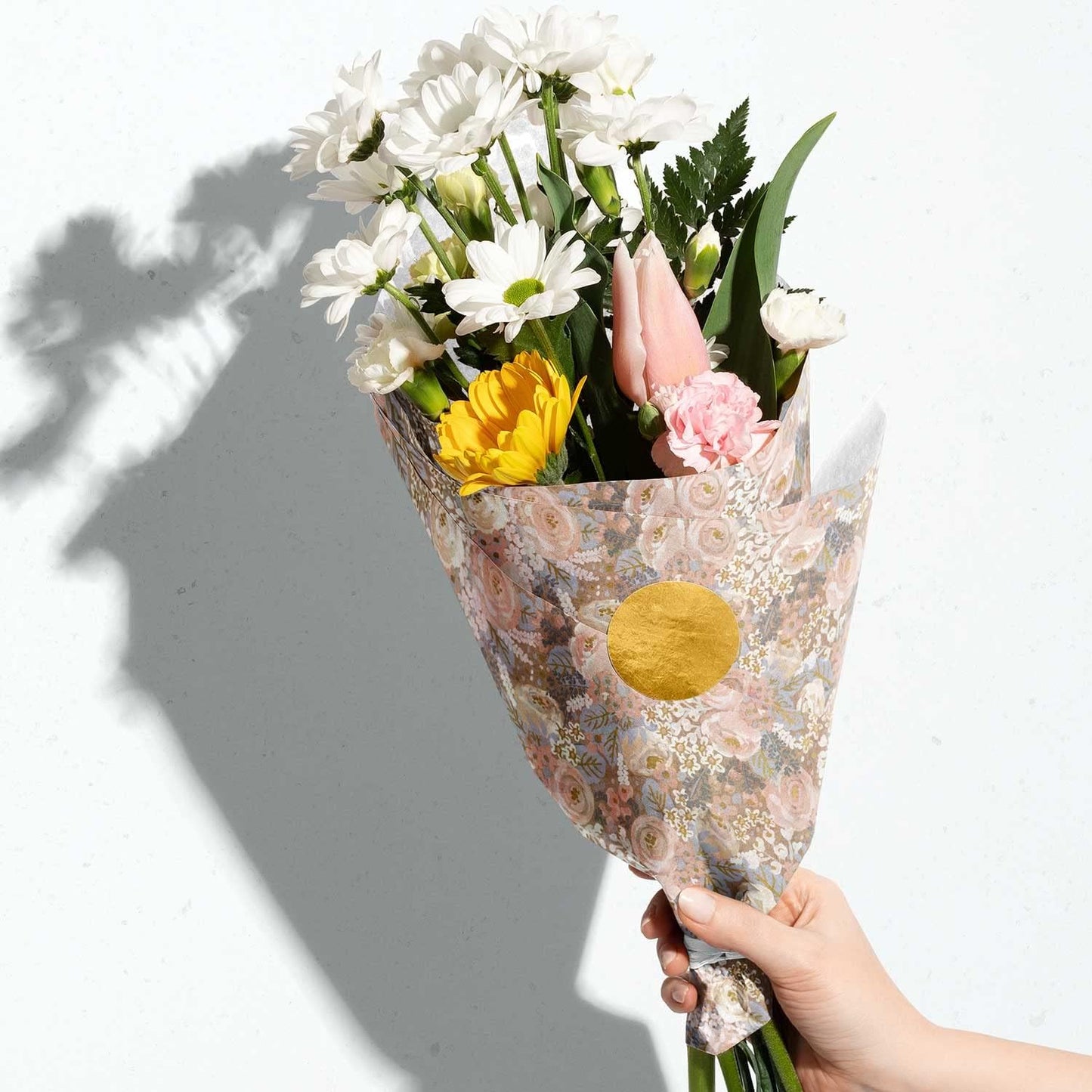 Colors of Rainbow - Bouquet - 12 Sheets, 20 inch X 29 inch - Italian Print Tissue Paper for Decoupage Gift Basket Gift Bag Party Crafts (Bouquet)