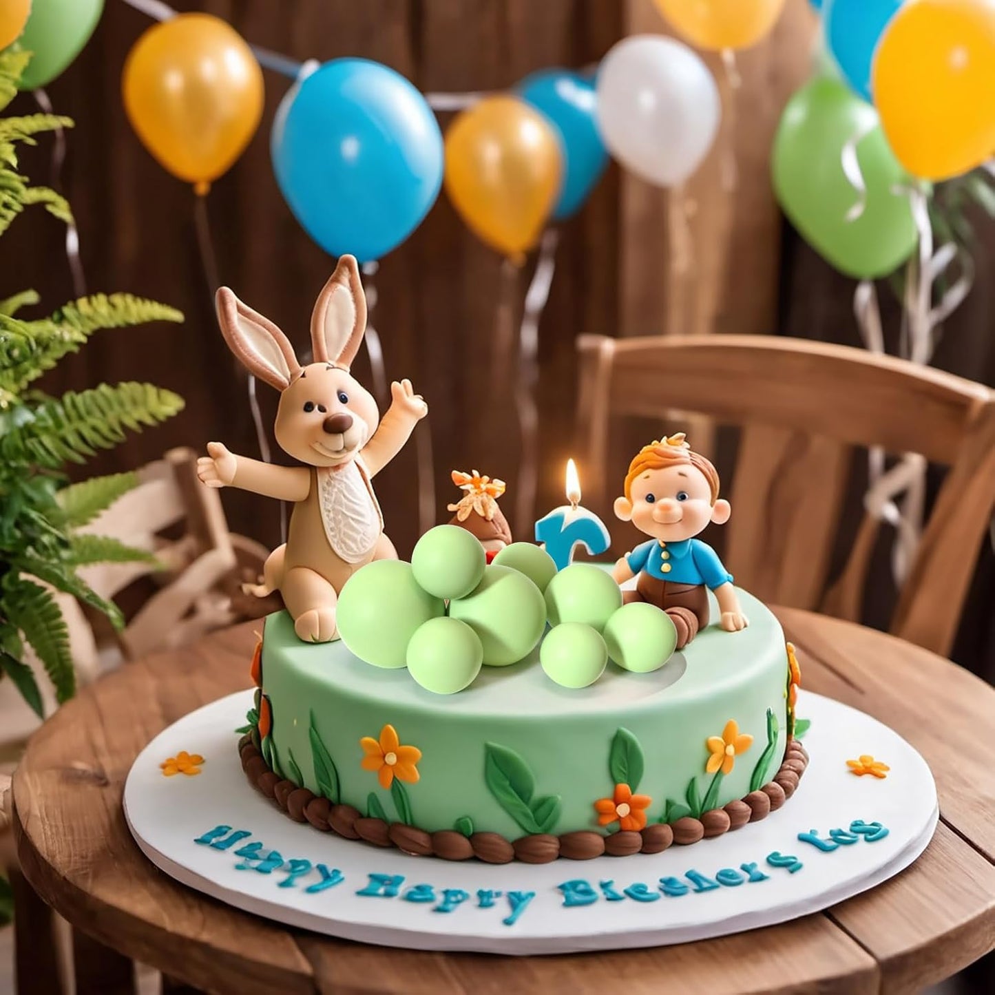 ASTARON 20 Pcs Ball Cake Topper Decorations Mini Balloons Cake Topper Sticks Light Green Balls Cake Picks Cake Topper Balls Cake Decorations for Wedding Birthday Cake Decorations