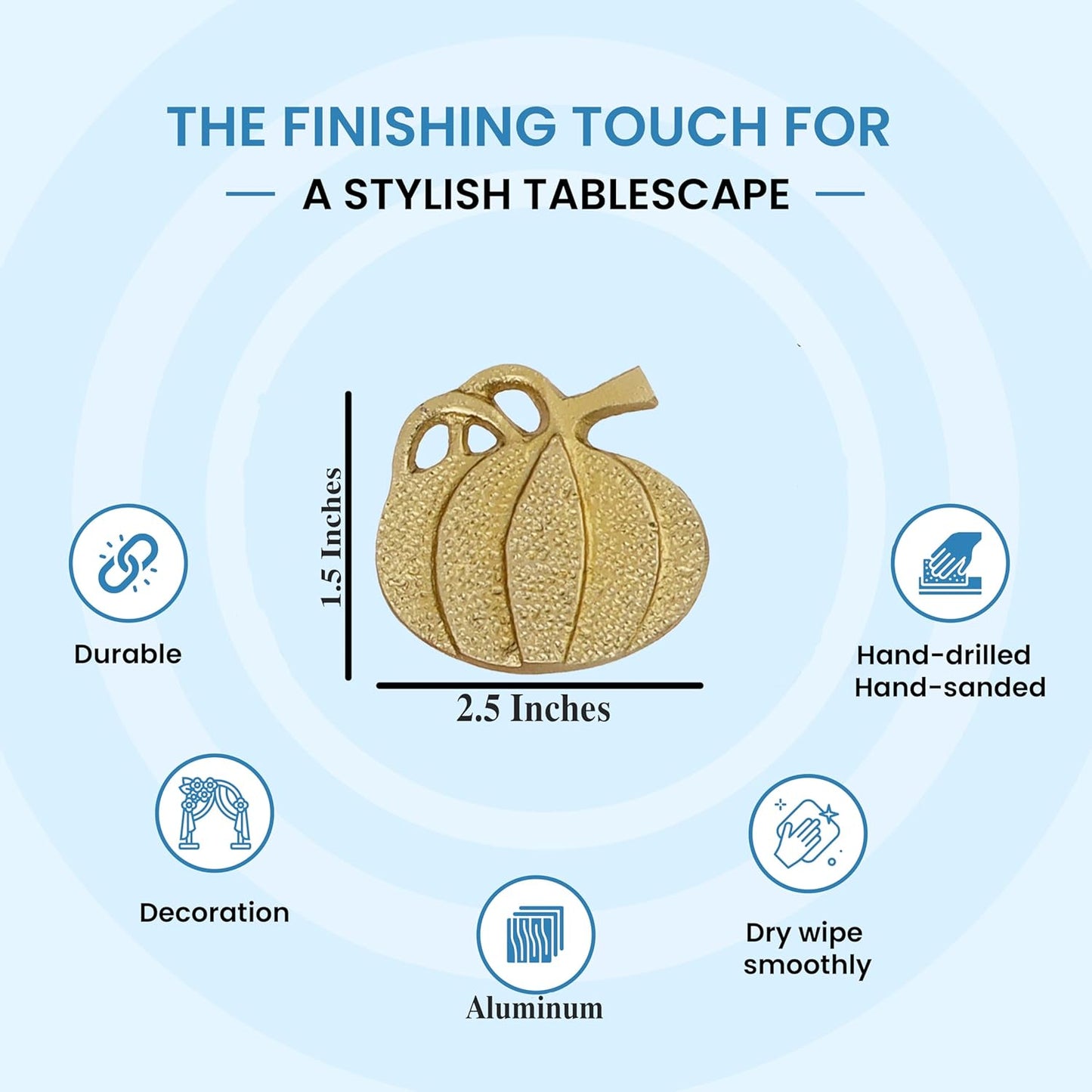 Set of 12 Decorative Metal Napkin Rings - Antique Copper Pineapple Lightweight Napkin Rings - Table Accents for Elegant Dining, Weddings & Everyday Celebrations (Gold)- ALPHA Living HOME