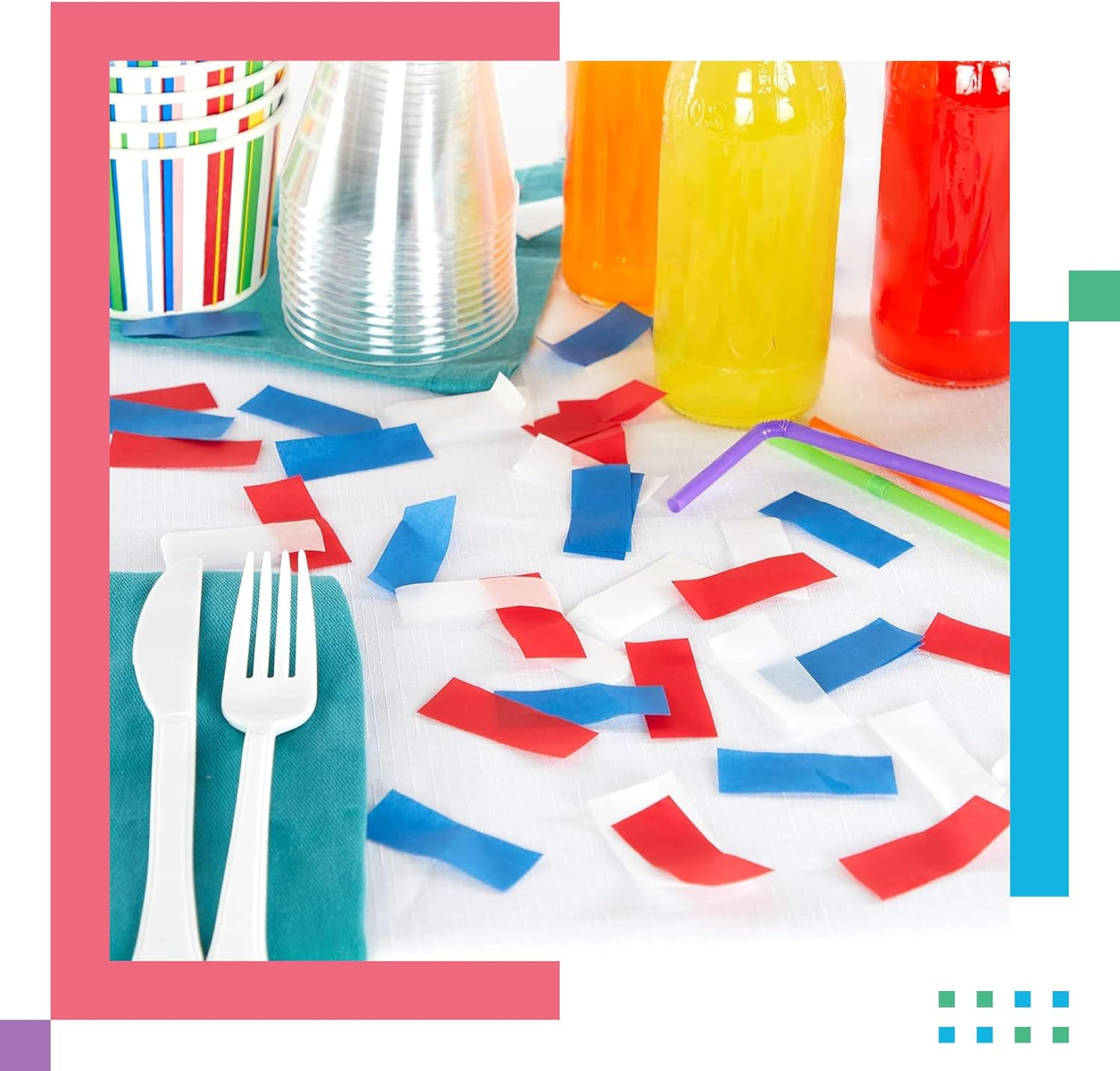 Brown Biodegradable Confetti - Rectangular Flame-Resistant Tissue Paper Confetti for Cannon and Launcher use – Best for Gender Reveal, Parties, and Concerts - 20 lb, 320 oz