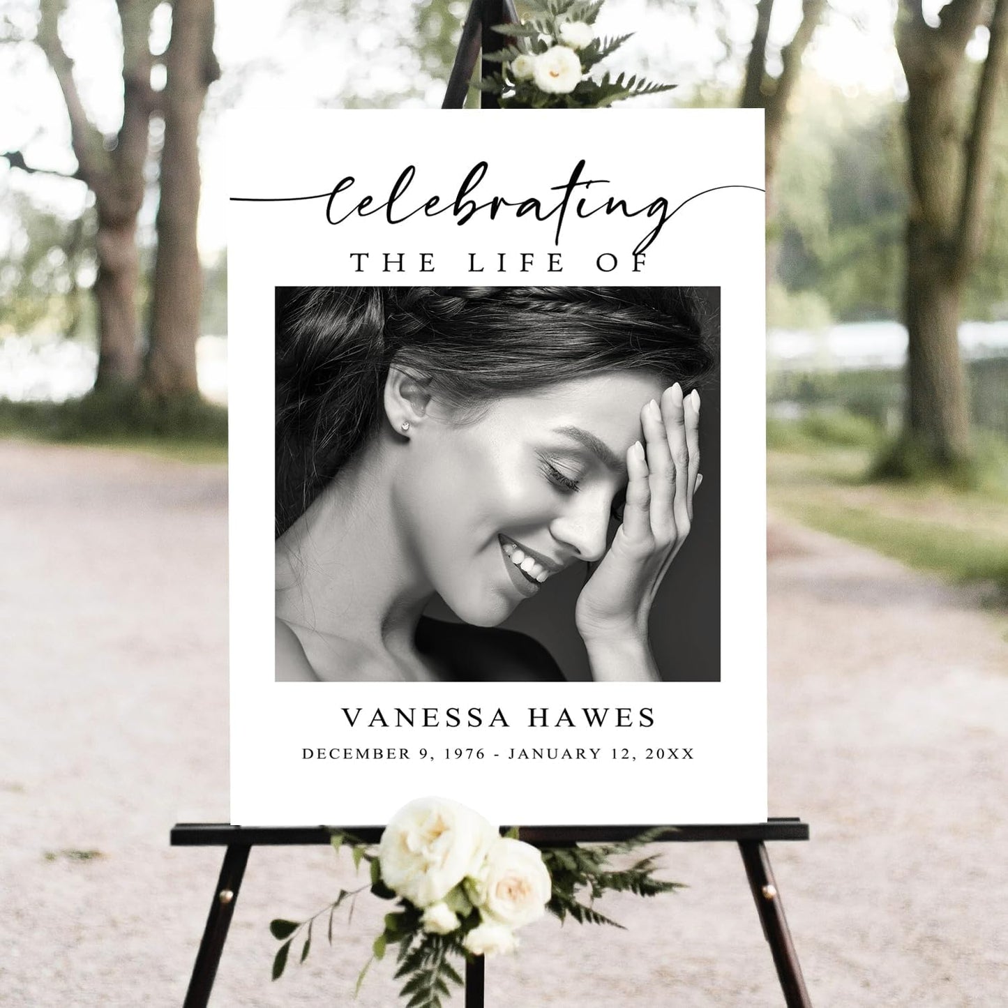 Funeral Welcome Sign, Celebration of Life Decoration, Large Funeral Sign, Memorial Sign, Funeral Decor, In Loving Memory Welcome Sign, Funeral program, Obituary Memorial Sign