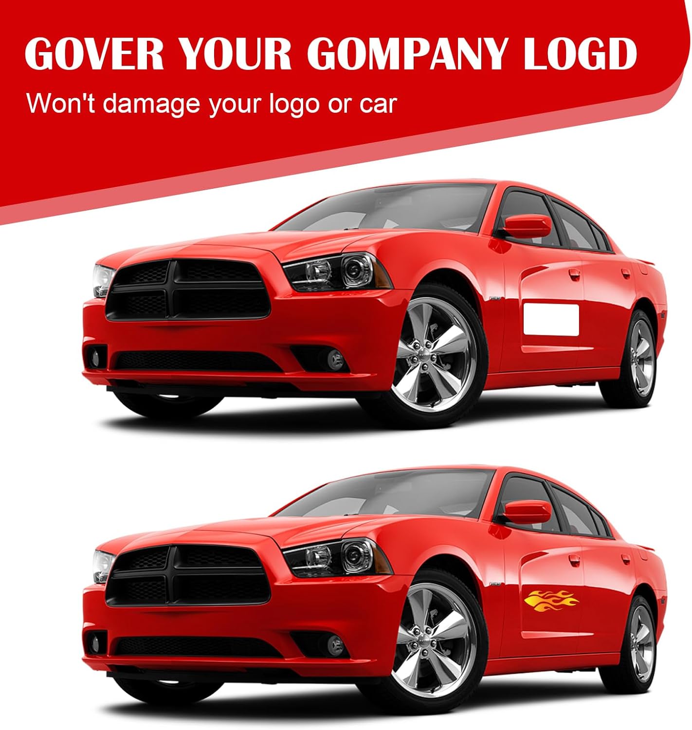 Blank Car Magnets, 24" x 12", 4 Pack Car Door Magnets Signs for Vehicle, Rounded Corners Blank White Flexible Magnet Sheet Stickers for Car to Advertise Business and Personalized Decal