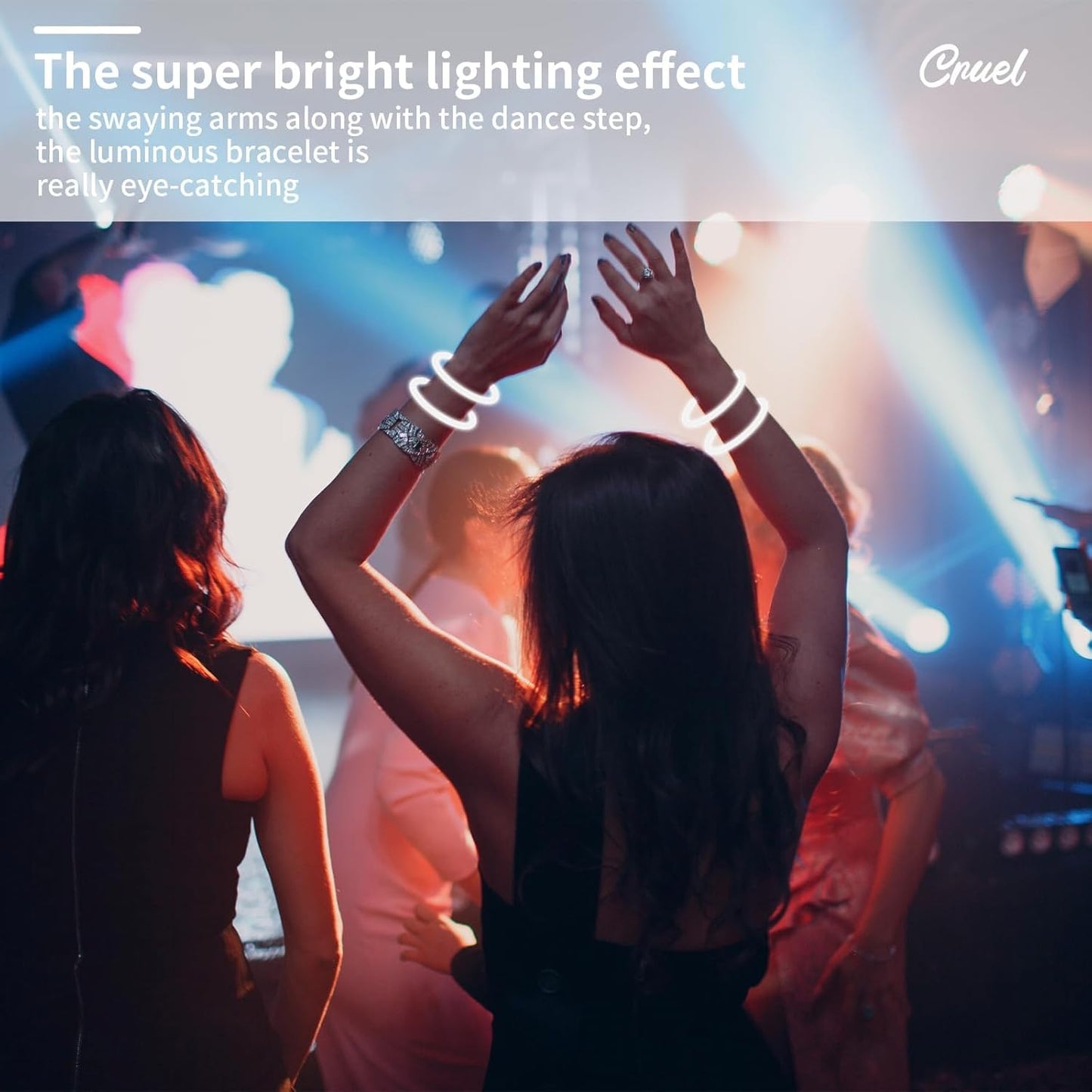 60 Pack 8” White Glow Sticks Bulk with 60 Connectors Neon Glow In The Dark Party favors Supplies for Holiday Birthday Party Decoration (White)