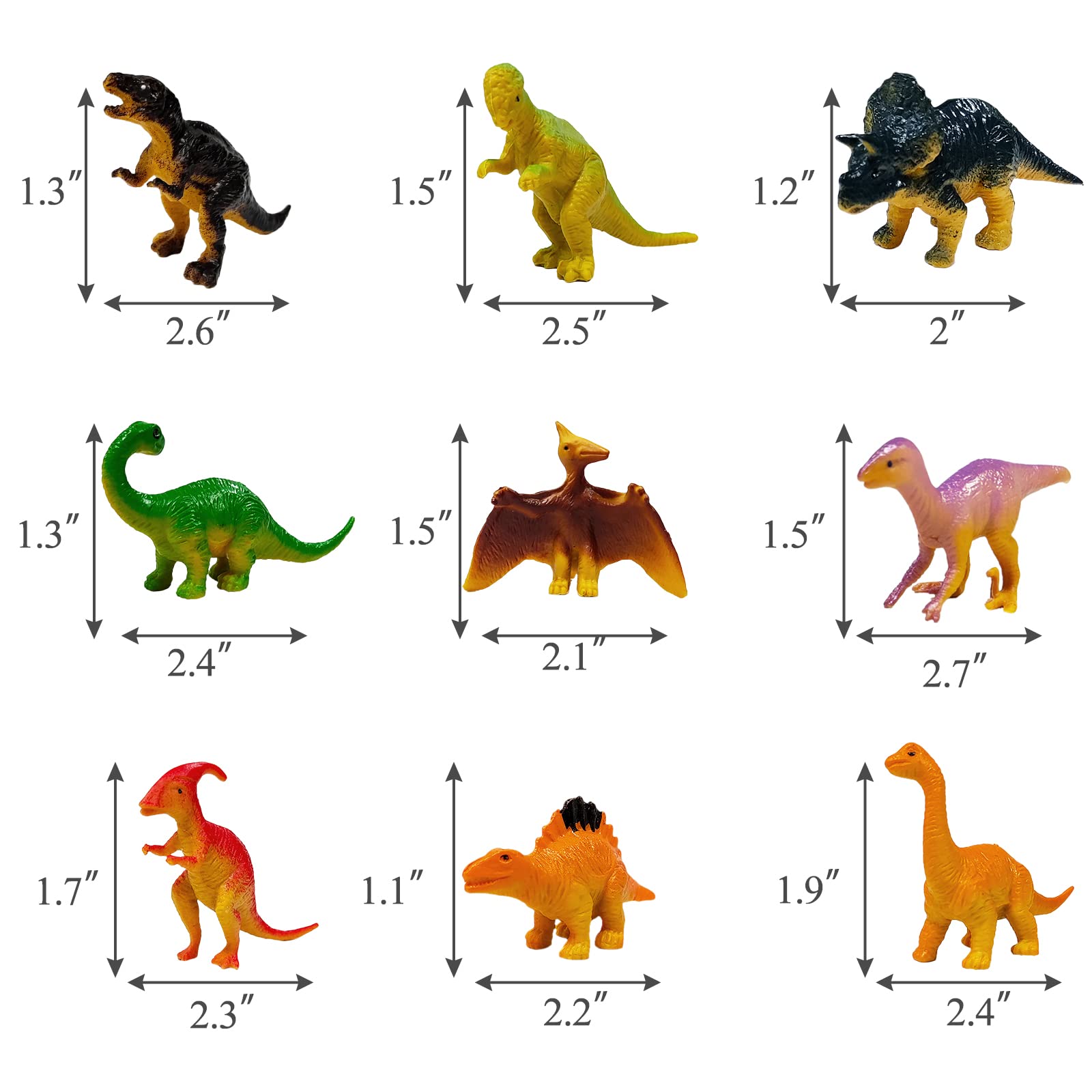GLAHORSE 26 PCS Dinosaur Cake Toppers With Dinosaur Eggs Leaves Trees Cake Decorations For Birthday
